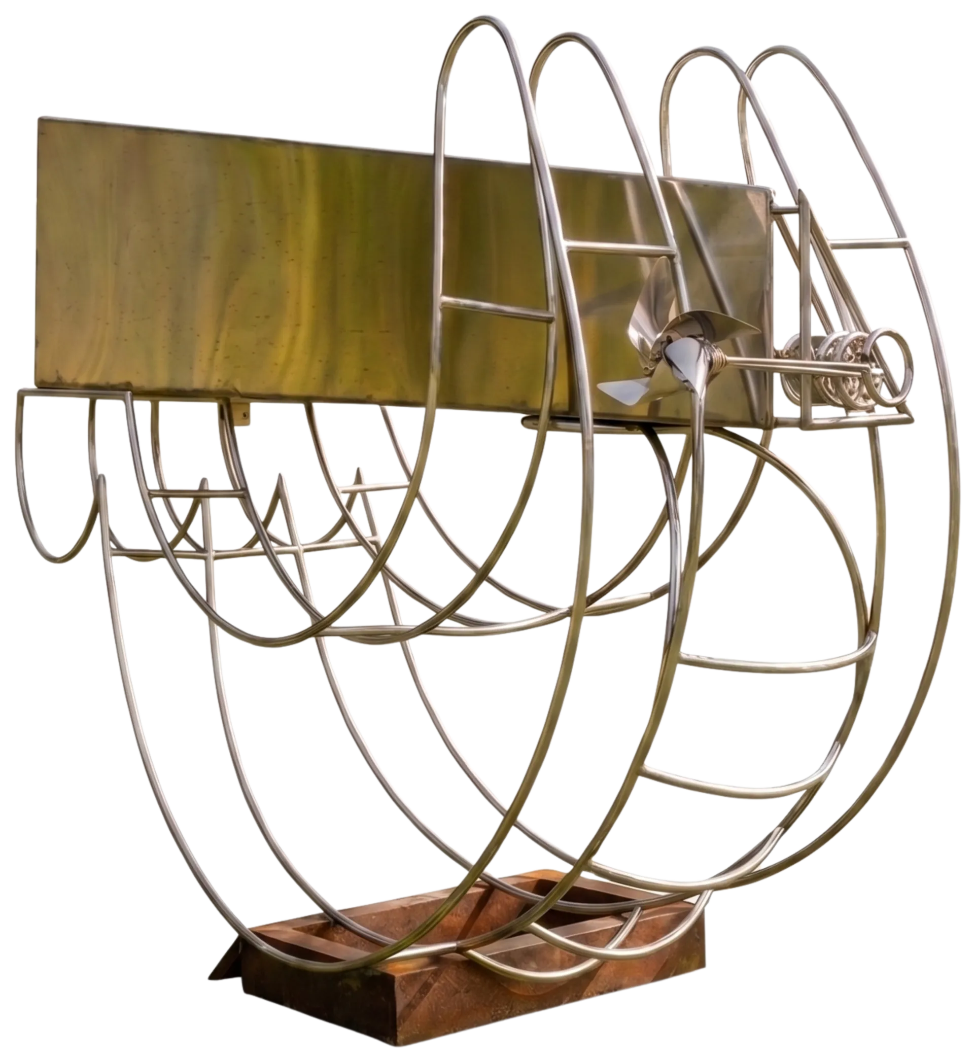 Taank jhaank I by Ansh Kumar - Steel, optical glass