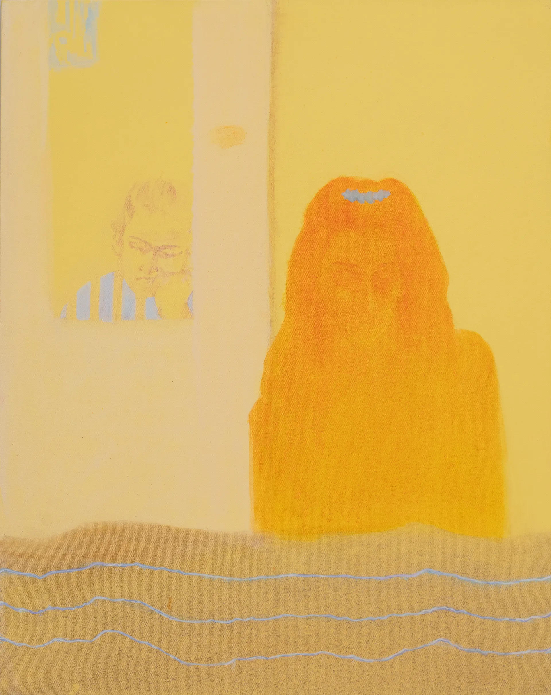 Late 2000s naming conventions and their consequences by Shazia Nabeel - Oil on canvas