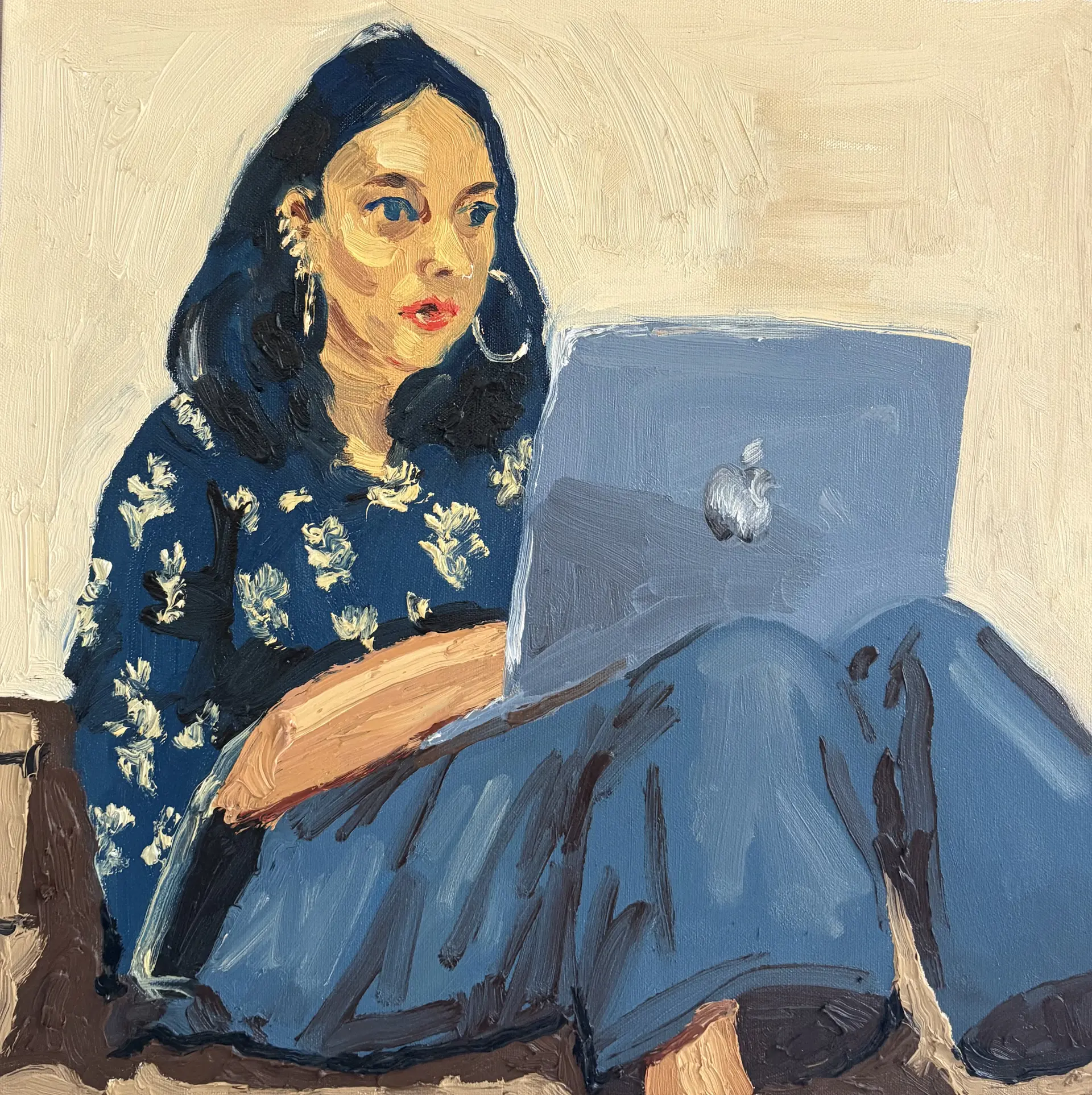 Anoushkaa by Akshit Satyarthi - Oil on canvas