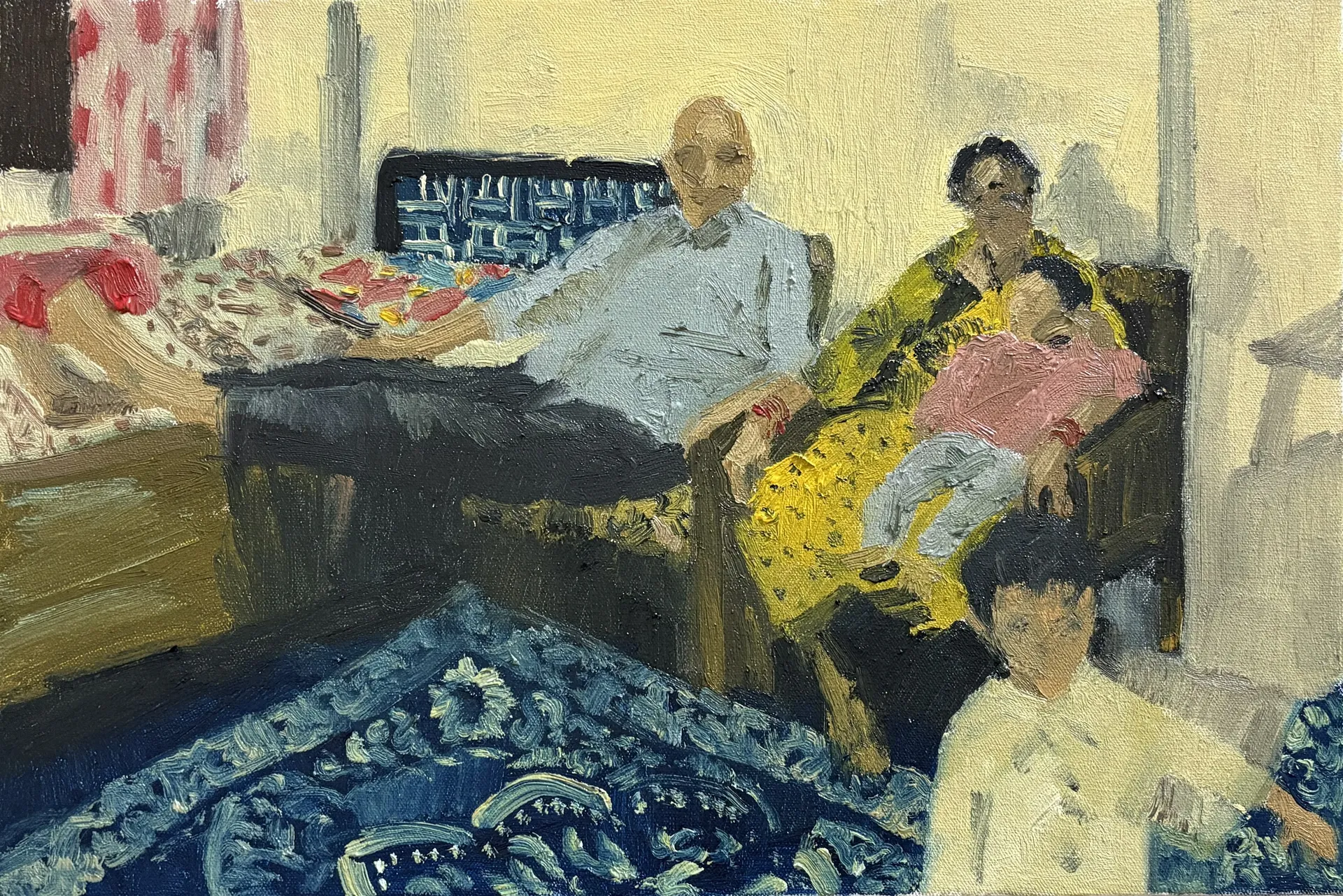 Dada by Akshit Satyarthi - Oil on canvas