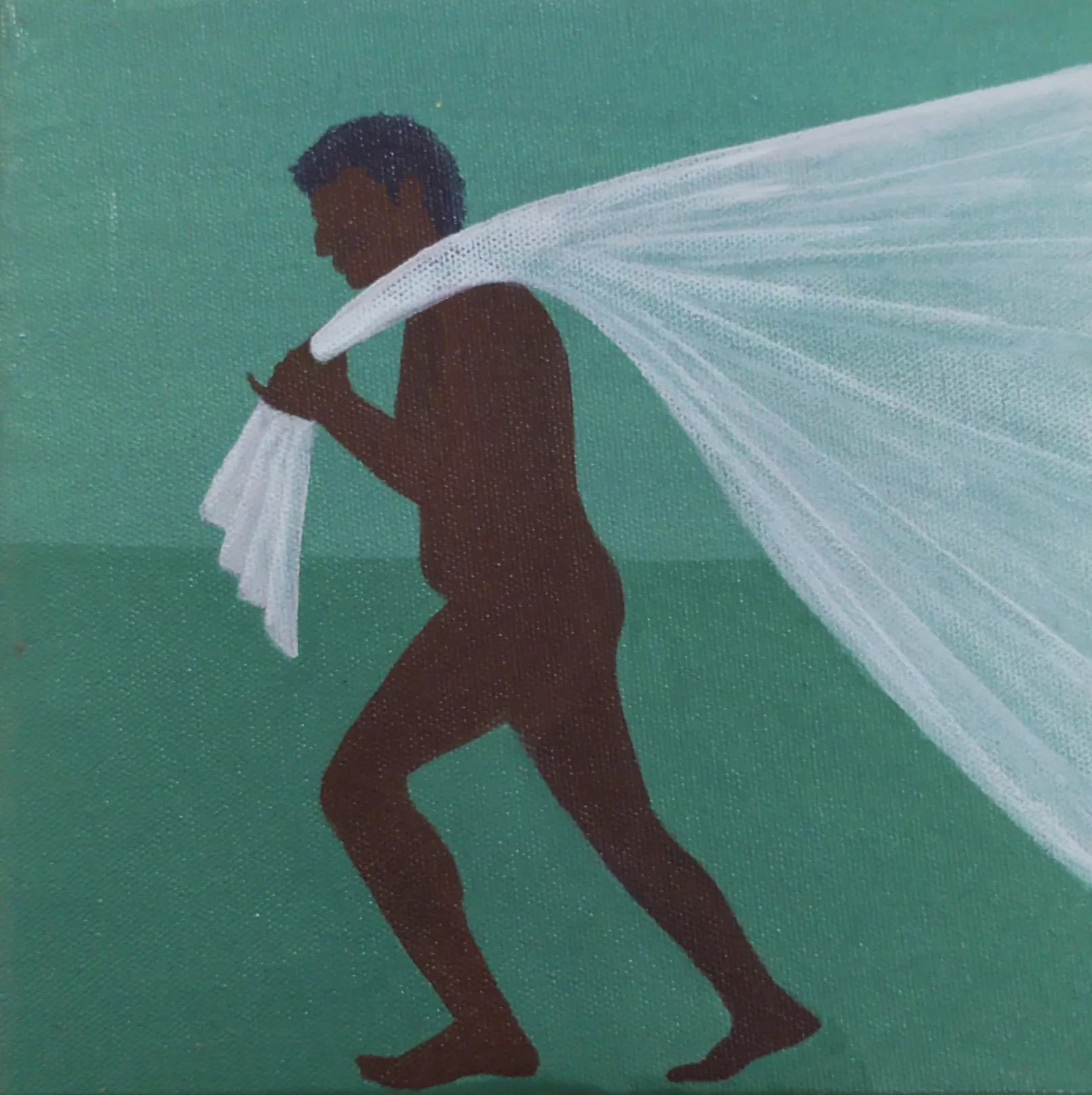 Beneath the gaze, 2 by Moni Kumari - Acrylic on canvas