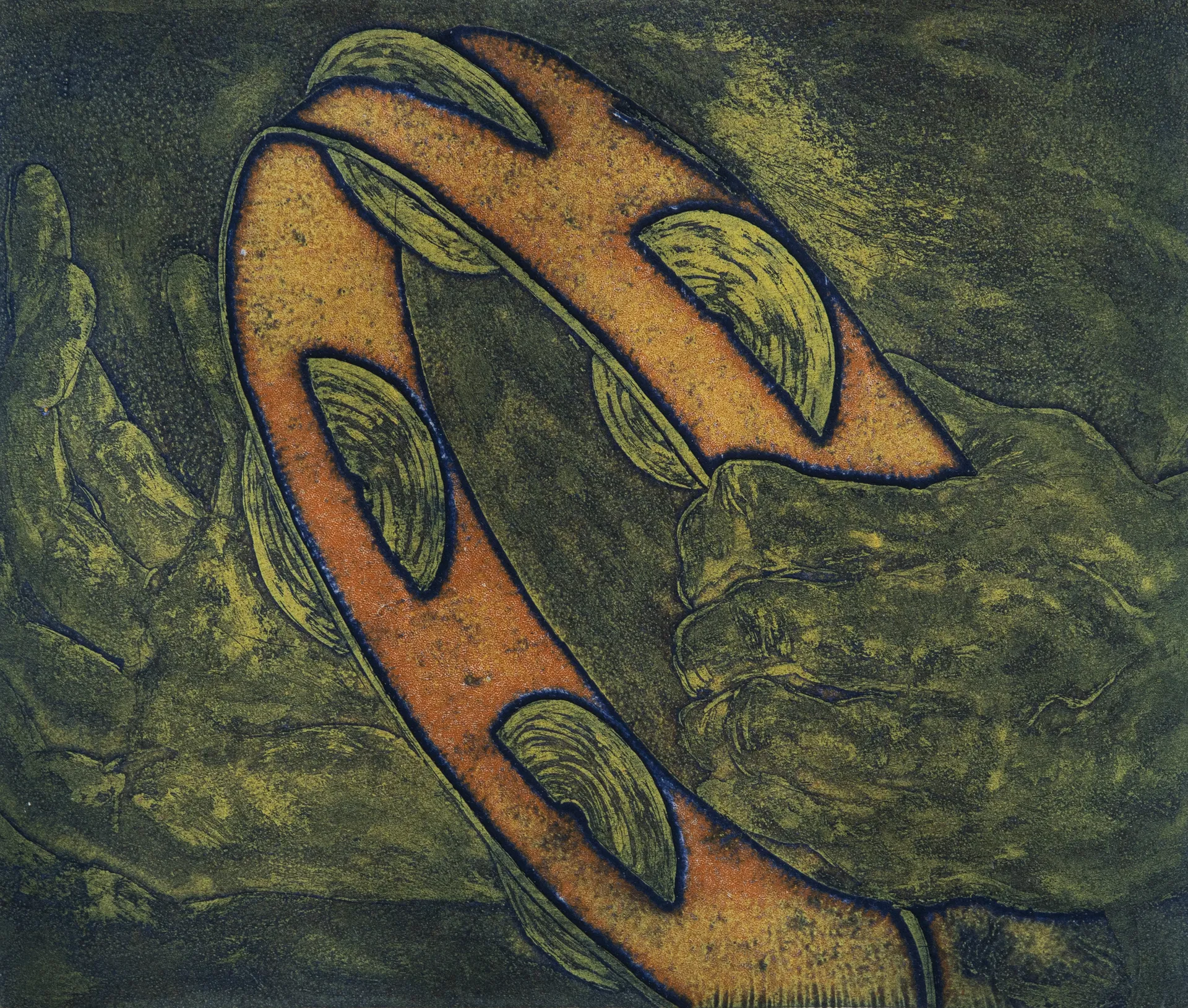 Symphonic revving, 6 by Spandan Mundhe - Viscosity on Fabriano Rosaspina paper