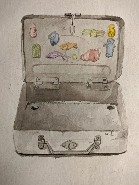Glimpses by Anurag Paul - Watercolor on paper