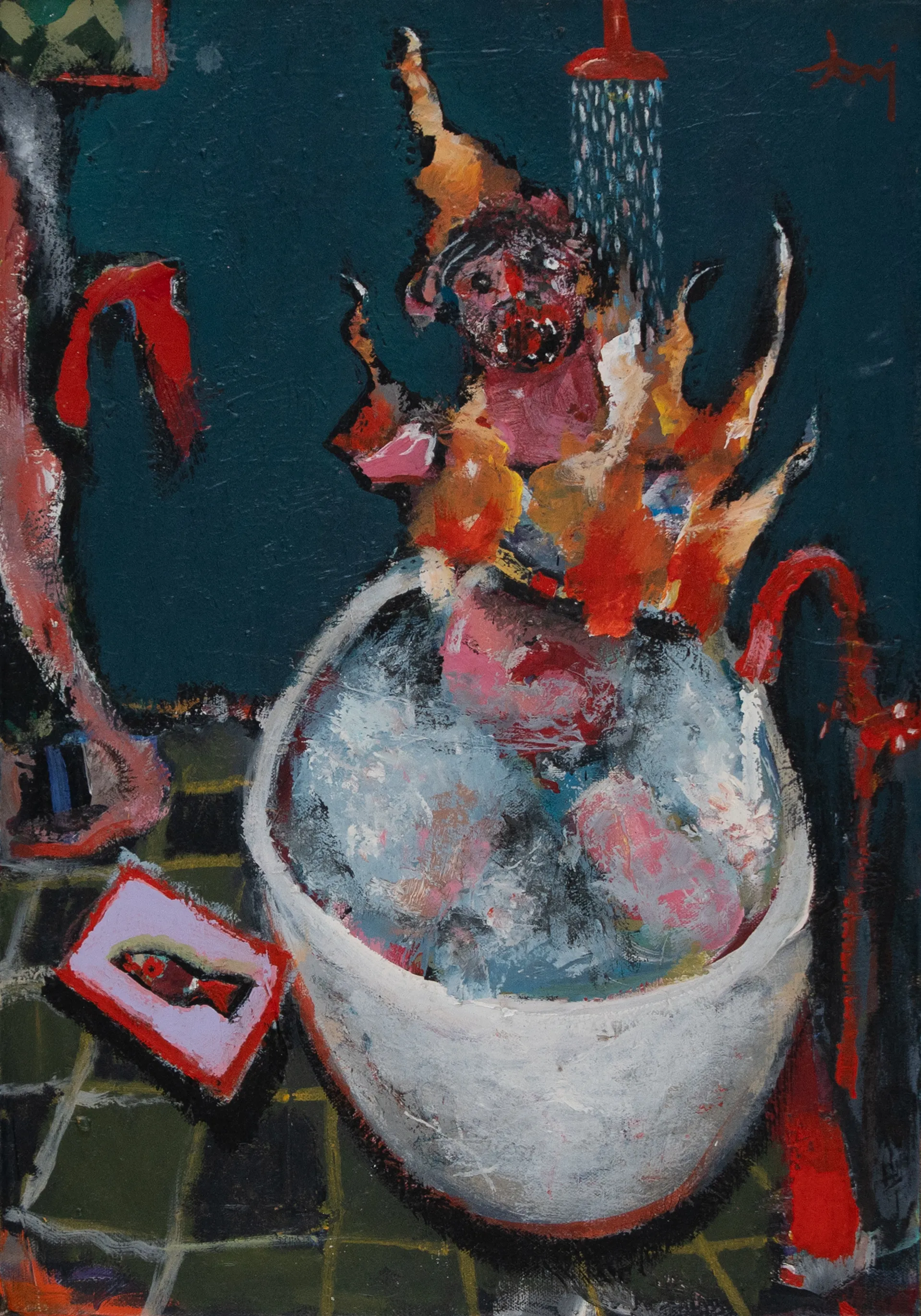 Hot & Cold by Aditiya Singh - Acrylic on canvas