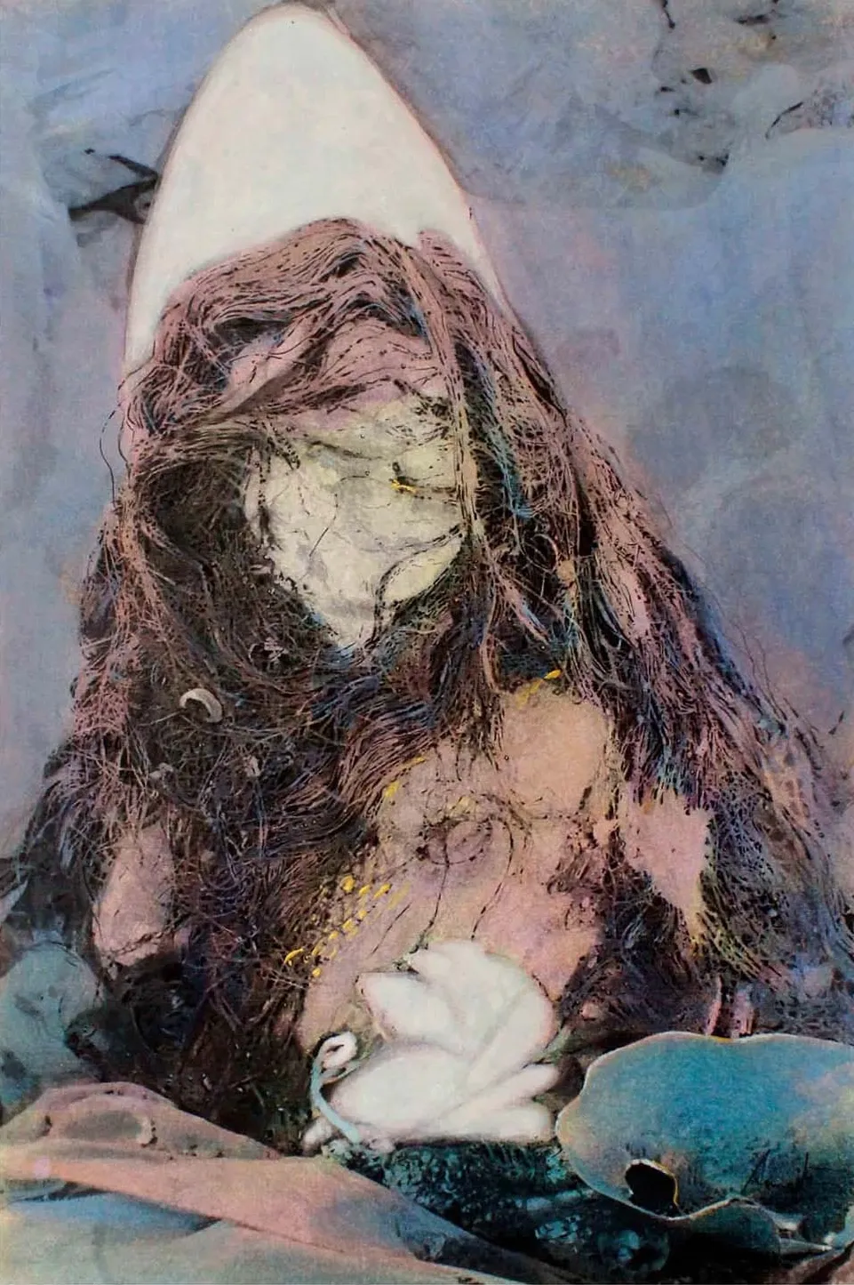 Hidden truth 2 by Sangita Datta - Watercolor, acrylic, and Chinese ink on archival photograph