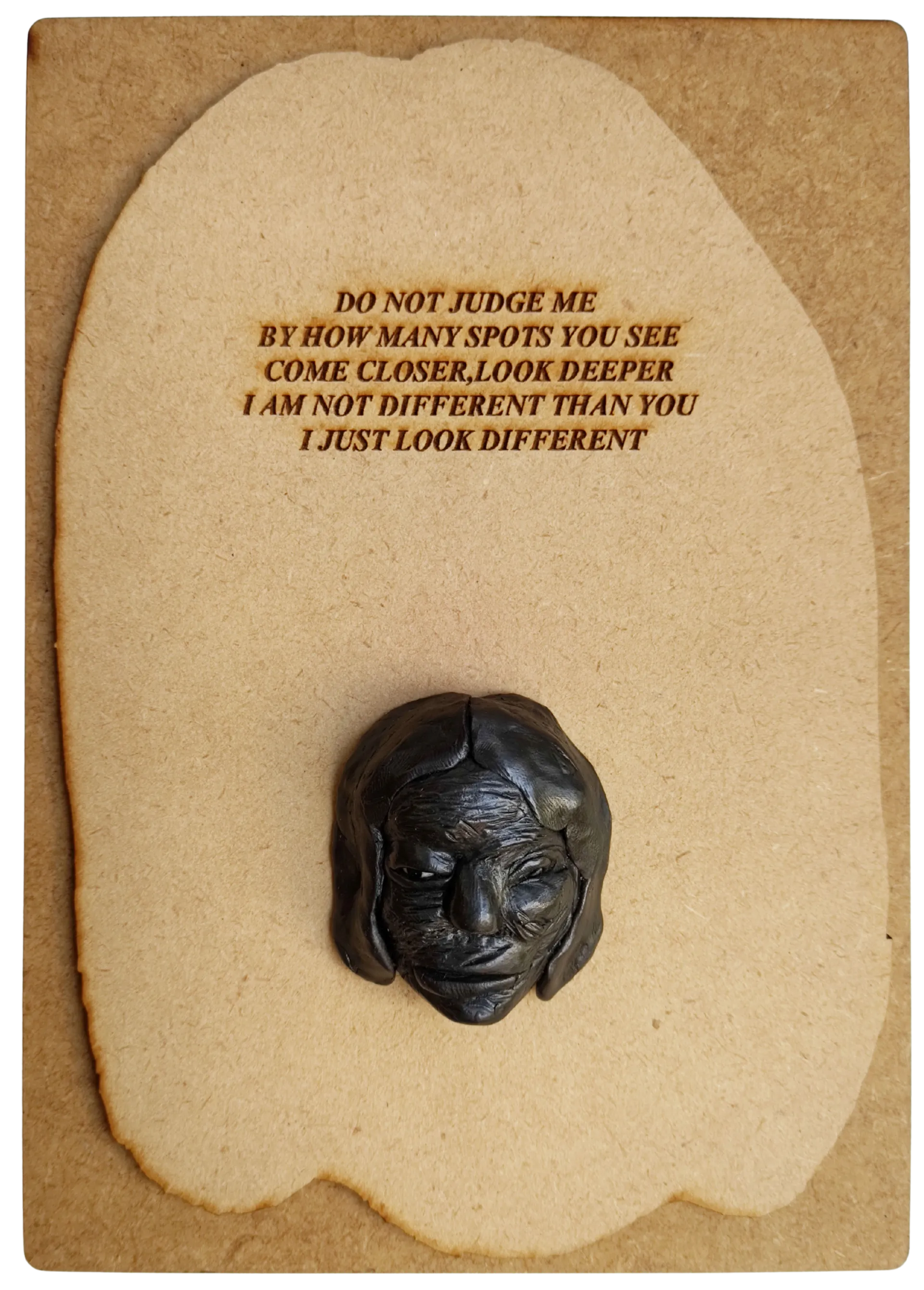 Poetics of face-1, 9 by Preksha Tater - Epoxy compound and mixed media