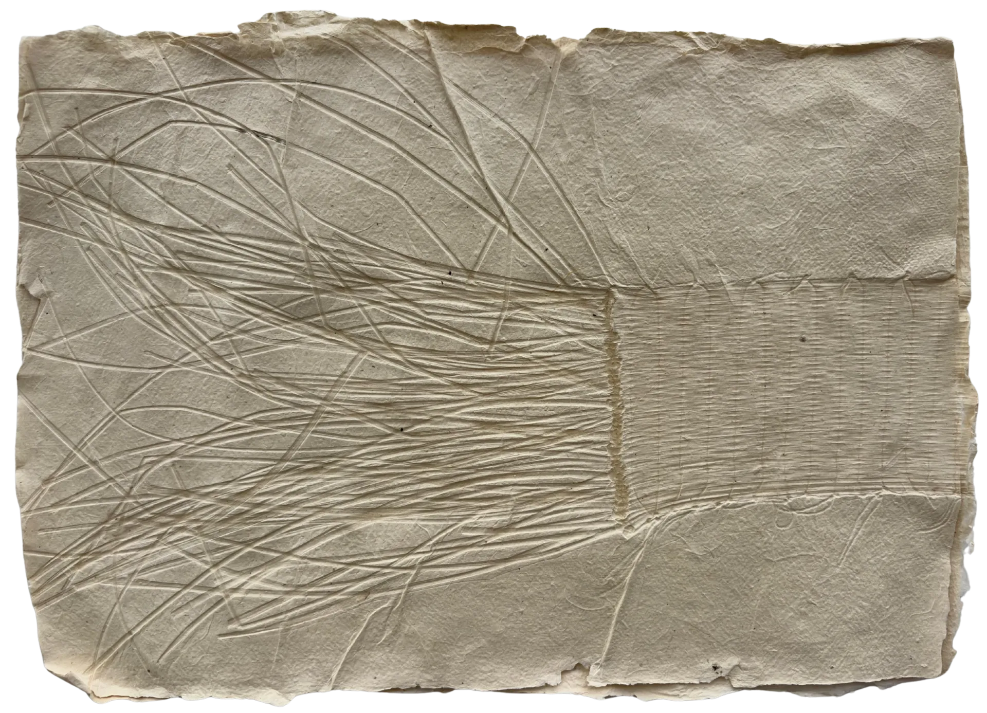Untitled by Sudip Jana - Madur impression on handmade paper