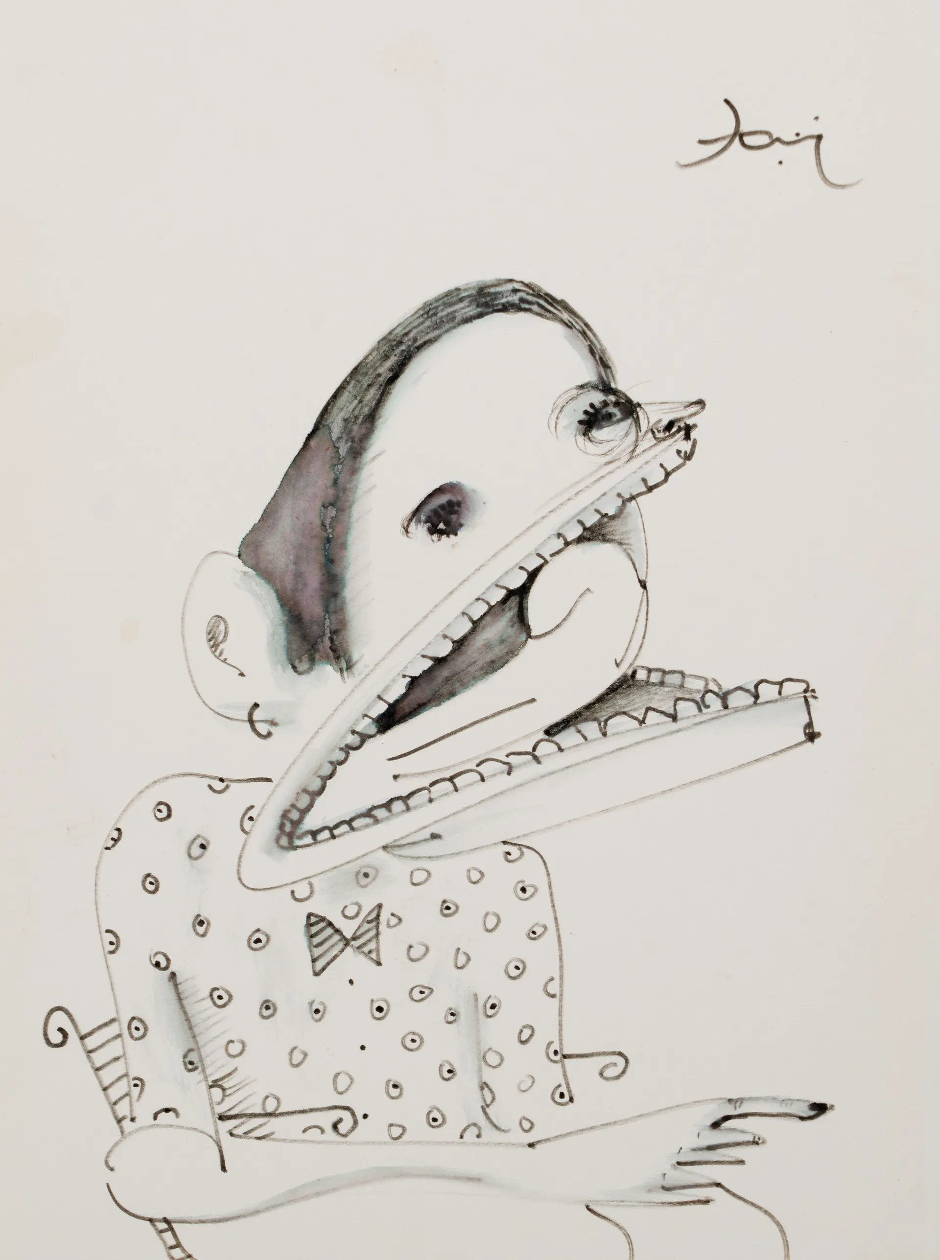 Untitled by Aditiya Singh - Ink on paper