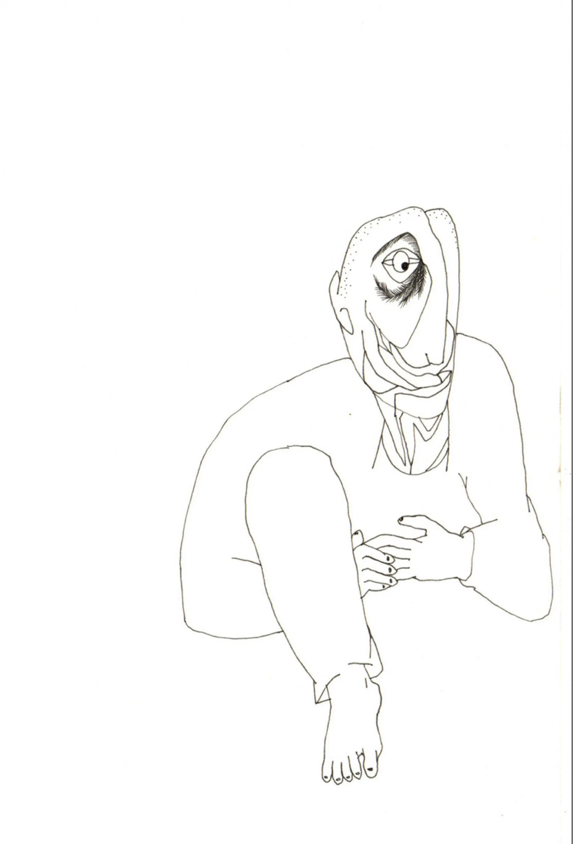 D-1, 3 by Preksha Tater - Pen on paper