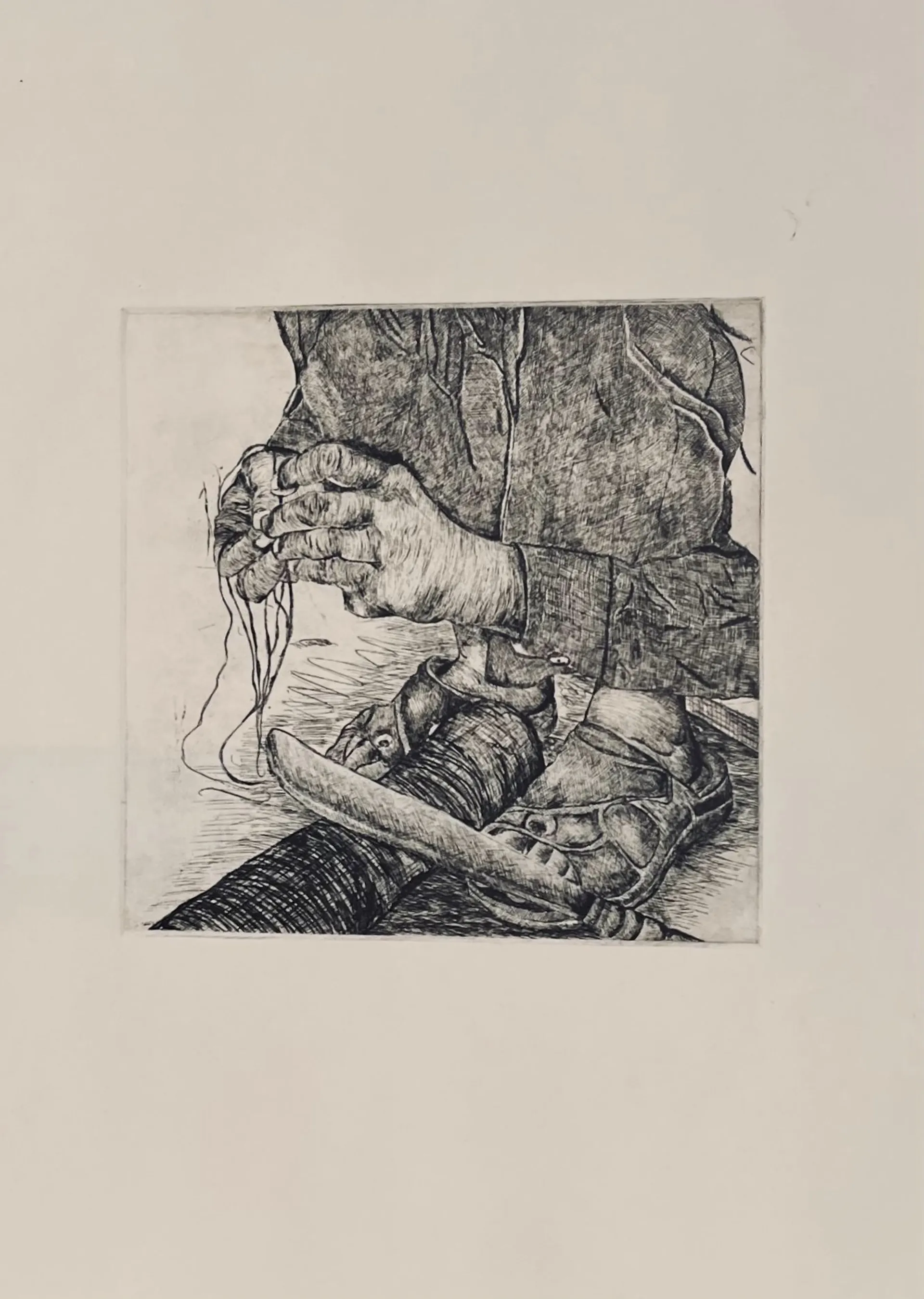 Untitled by Sewali Deka - Etching print on Rosaspina paper