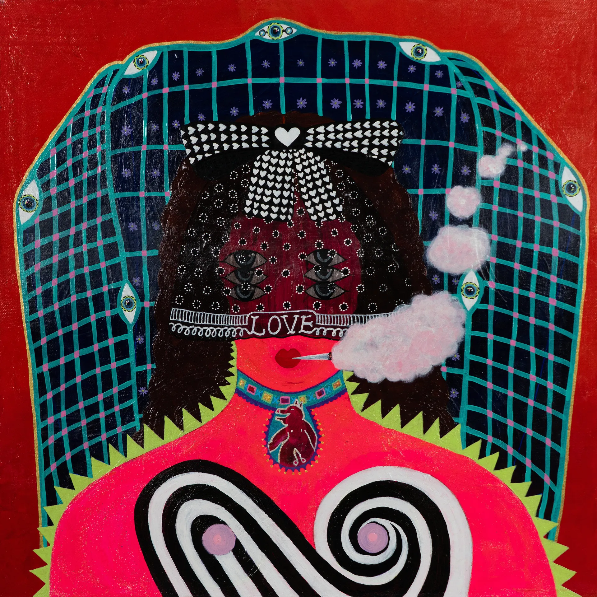 The veil of love by Varnita Sethi - Acrylic on canvas