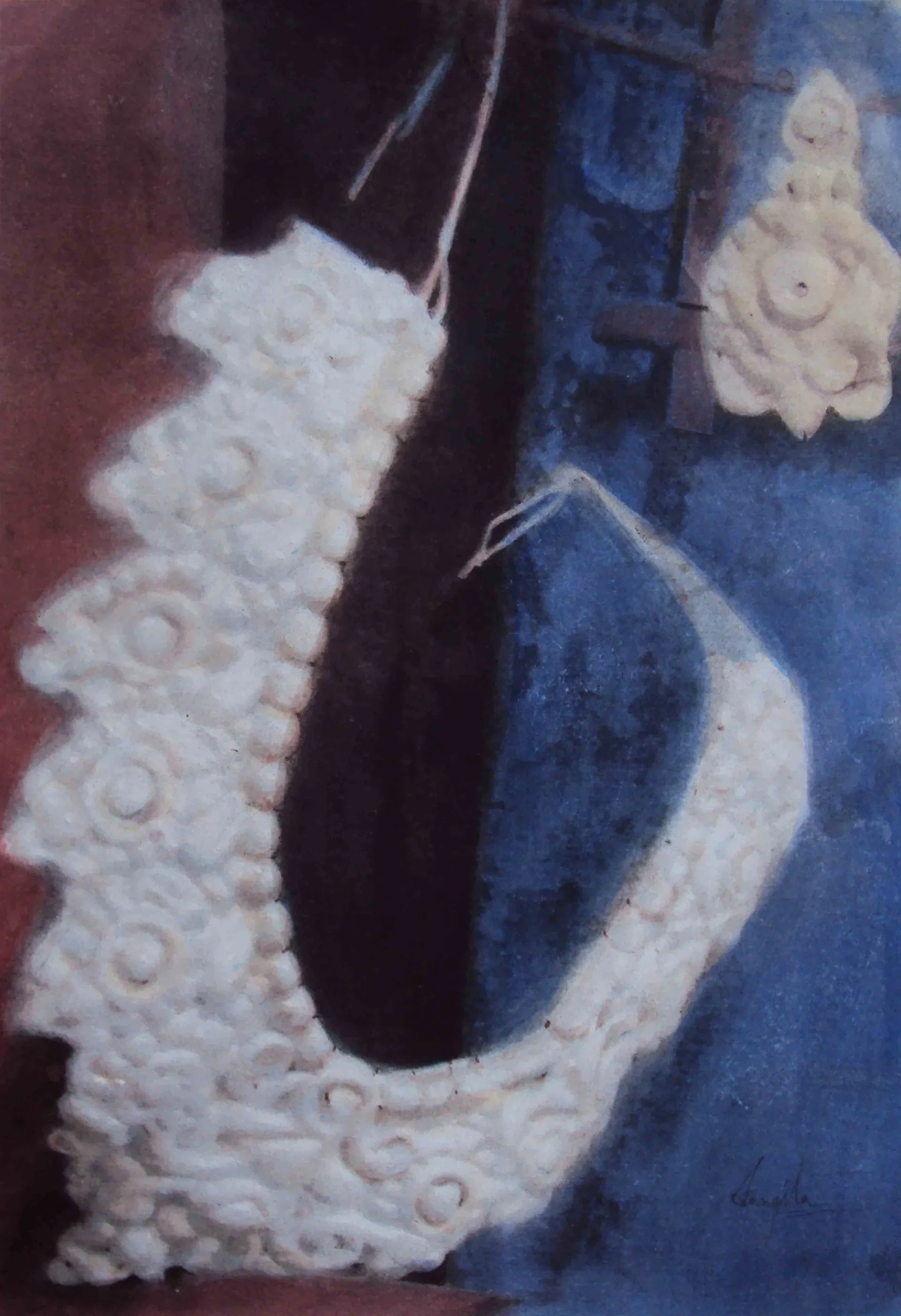 Untitled XI by Sangita Datta - Watercolor and Chinese ink on archival photograph