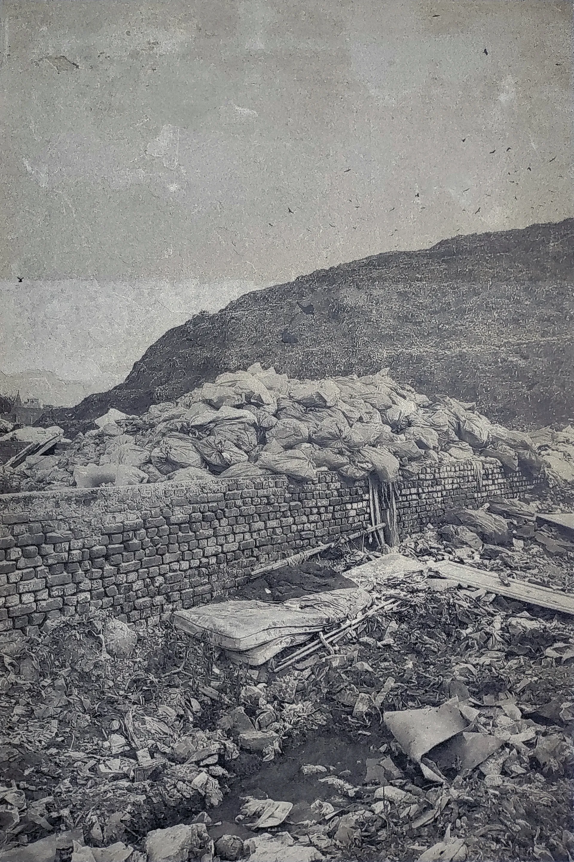 Bhalswa study, 5 by Kapil Jangid - UV print on 6 mm cement sheet