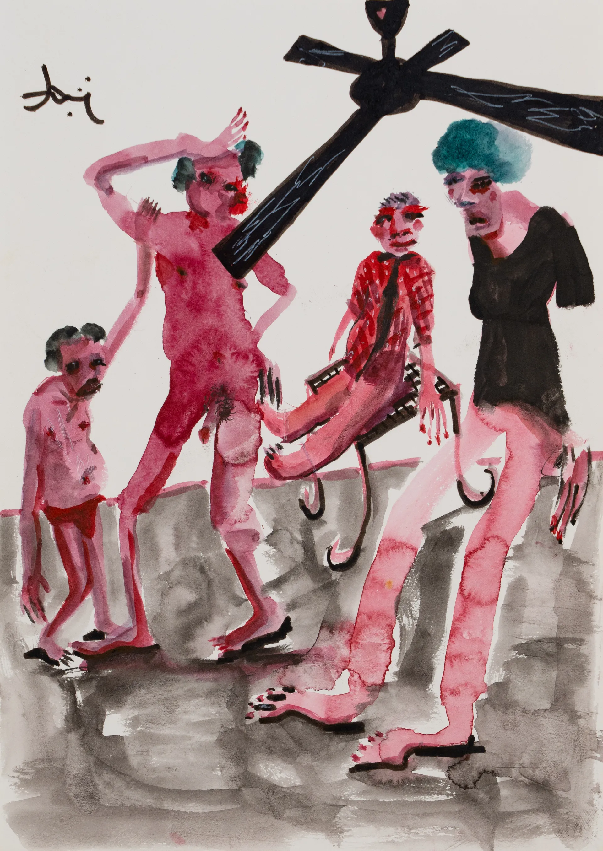 Untitled by Aditiya Singh - Watercolour on paper
