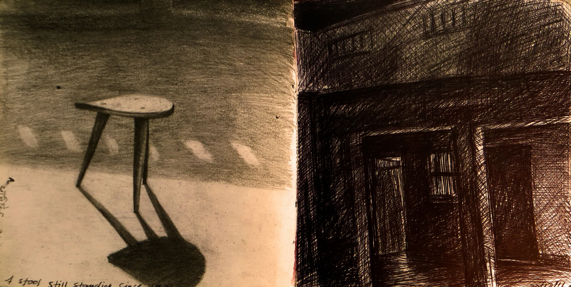 Pages from my diary, 45 by Abhishek Narayan Verma - Digitally developed from the original and archival print on paper
