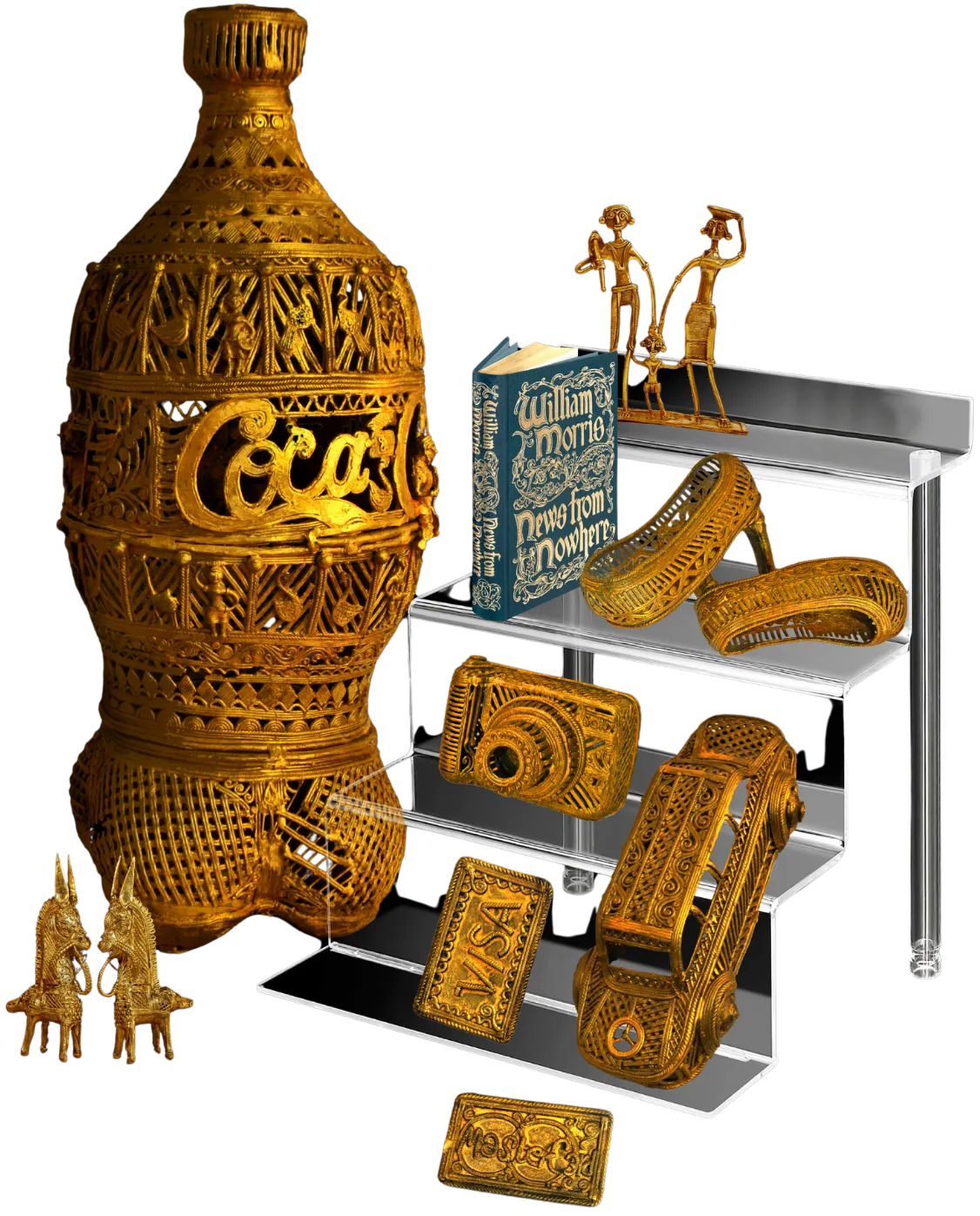 News cast from elsewhere by Pinak Banik - Metal (10 components)