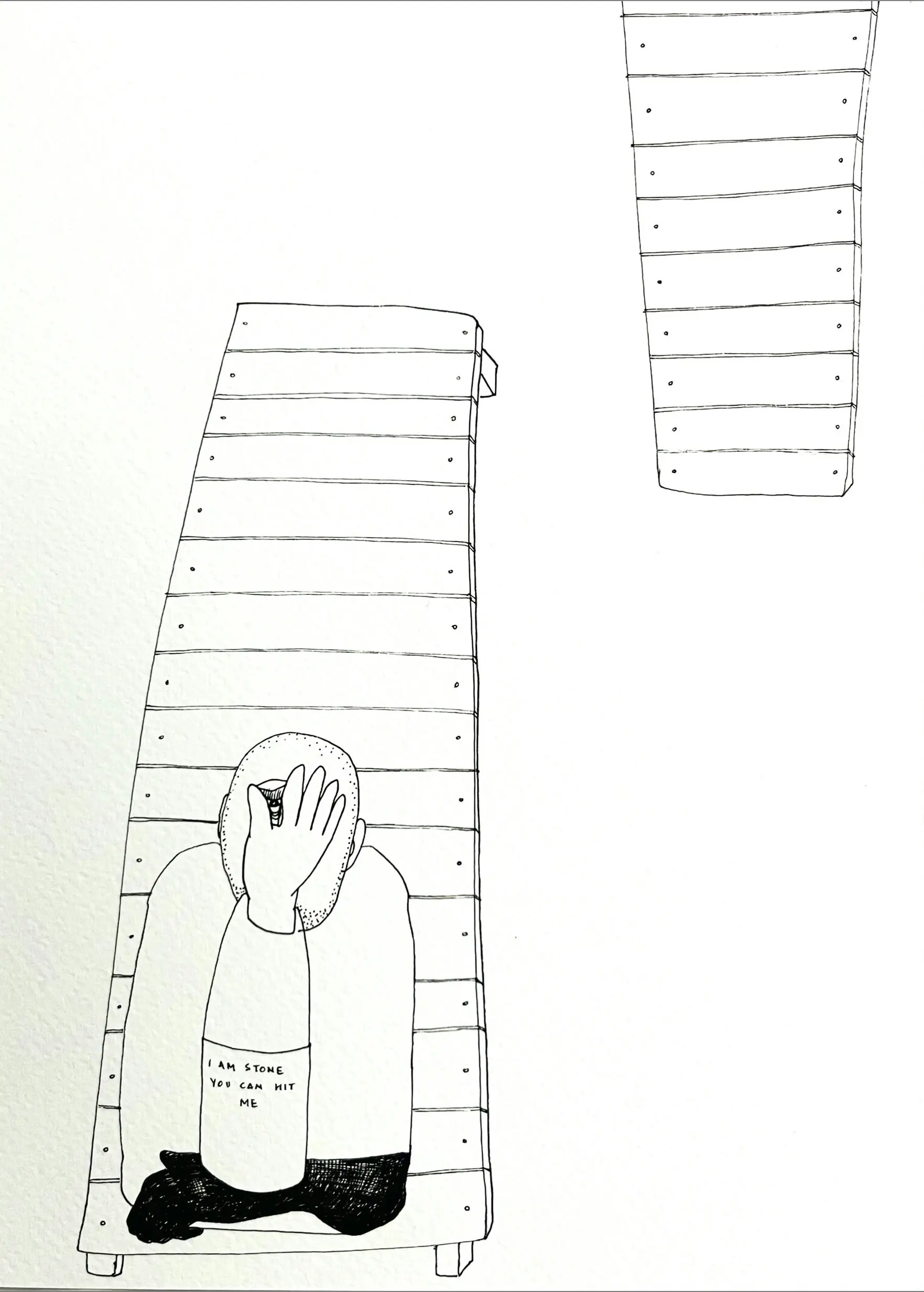 D-4, 9 by Preksha Tater - Pen and ink on paper