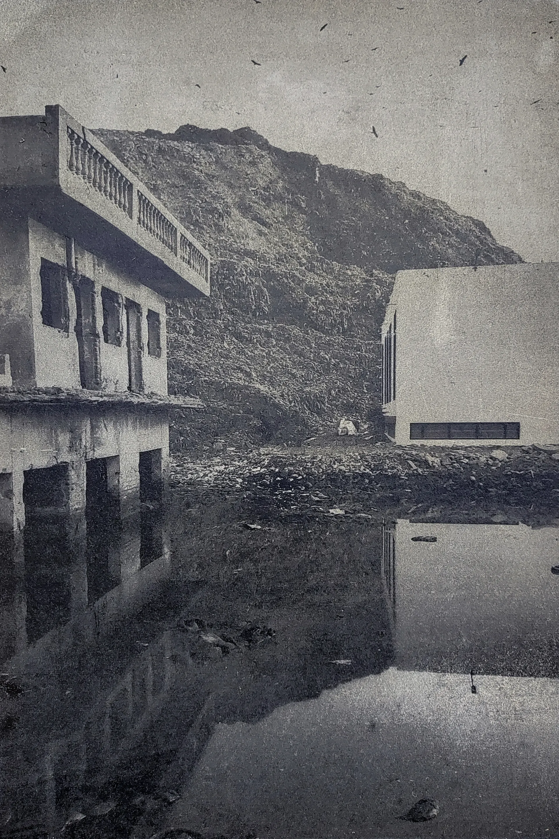 Bhalswa study, 1 by Kapil Jangid - UV print on 6 mm cement sheet
