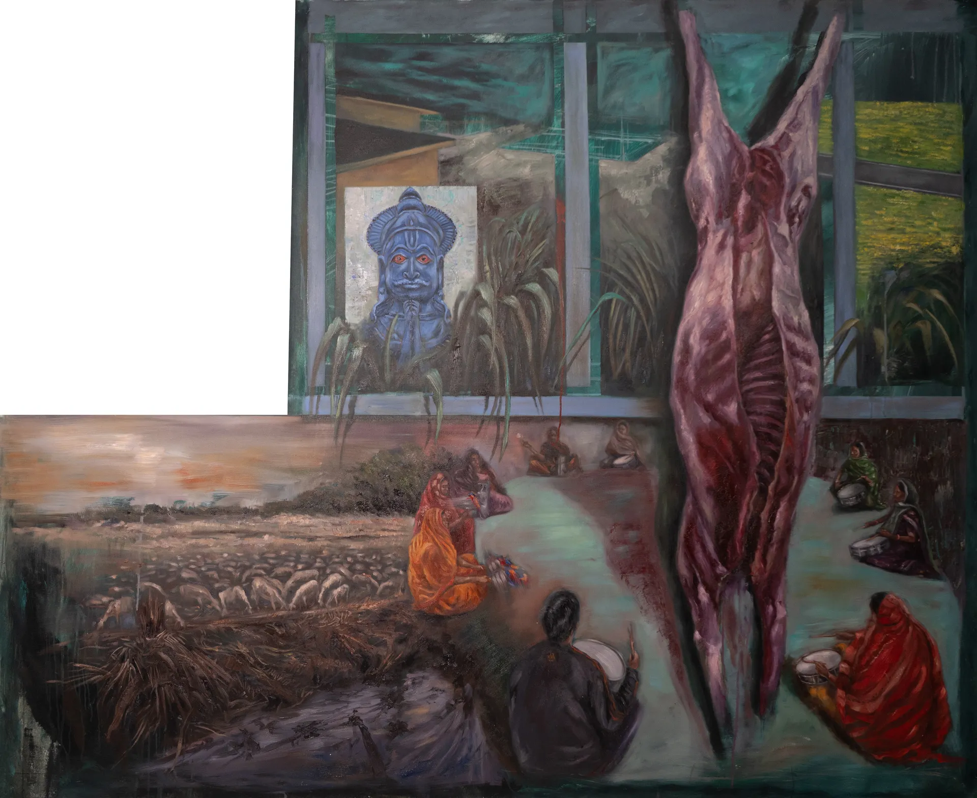 Untitled by Parag Das - Oil on canvas