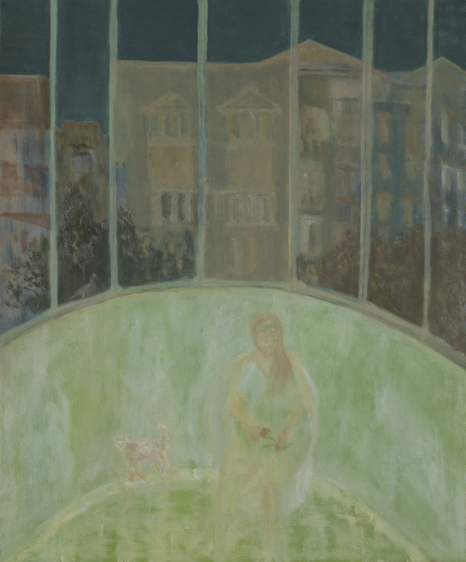 The third rose by Jadeja Digvijaysinh Viramdevsinh - Oil on canvas                       