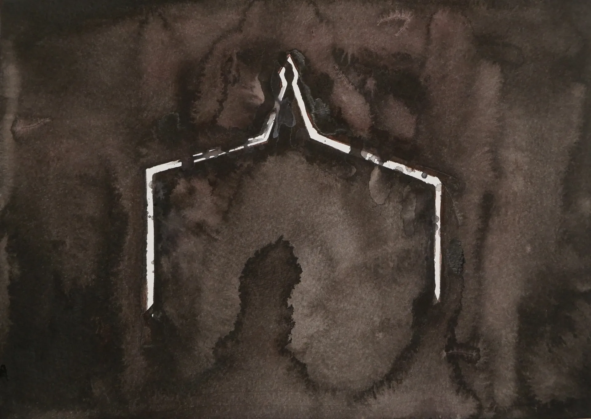 Untitled by Kshetrimayum Gopinath Singh - Watercolor on paper