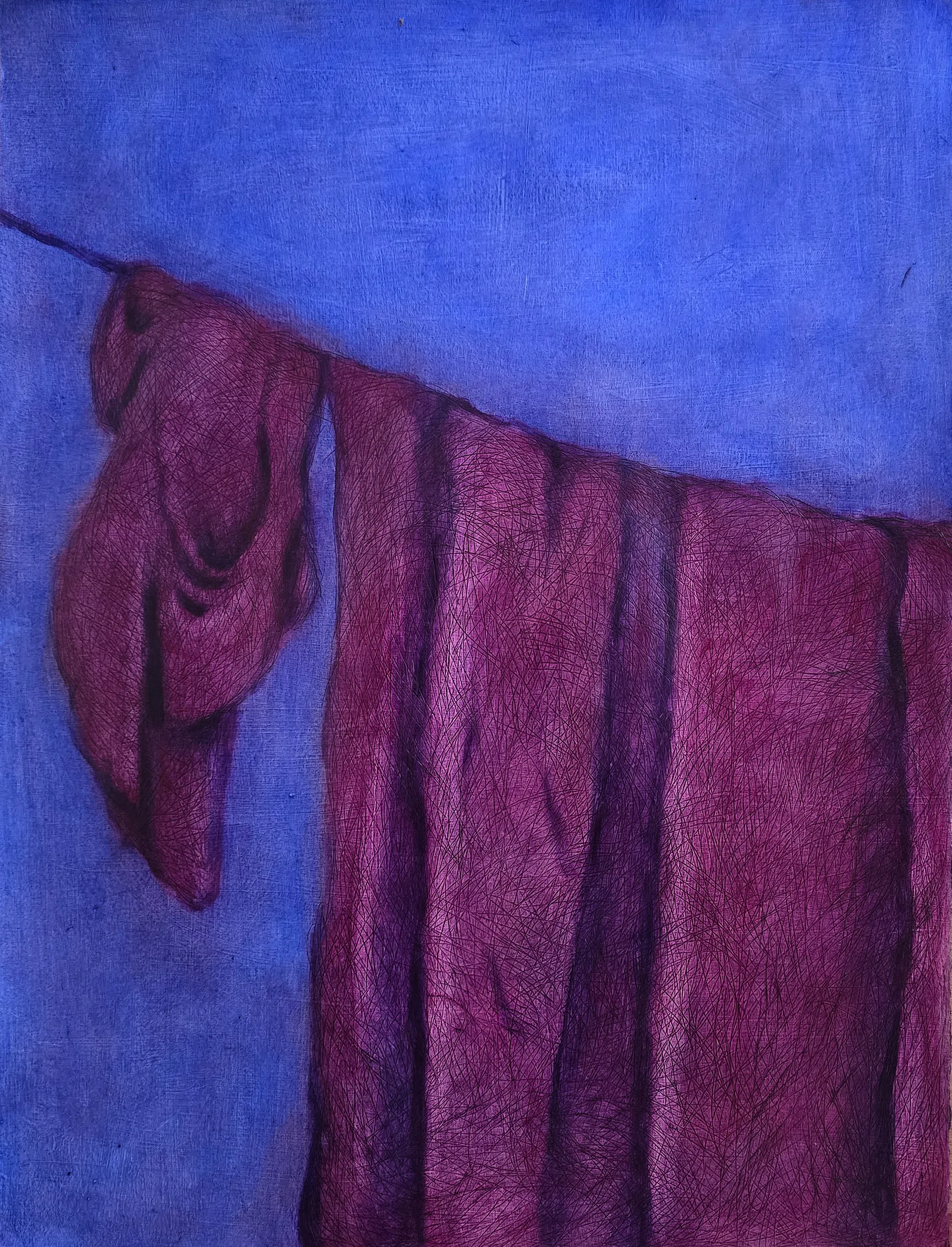 Traces, 4 by Riyanka Das - Oil on paper