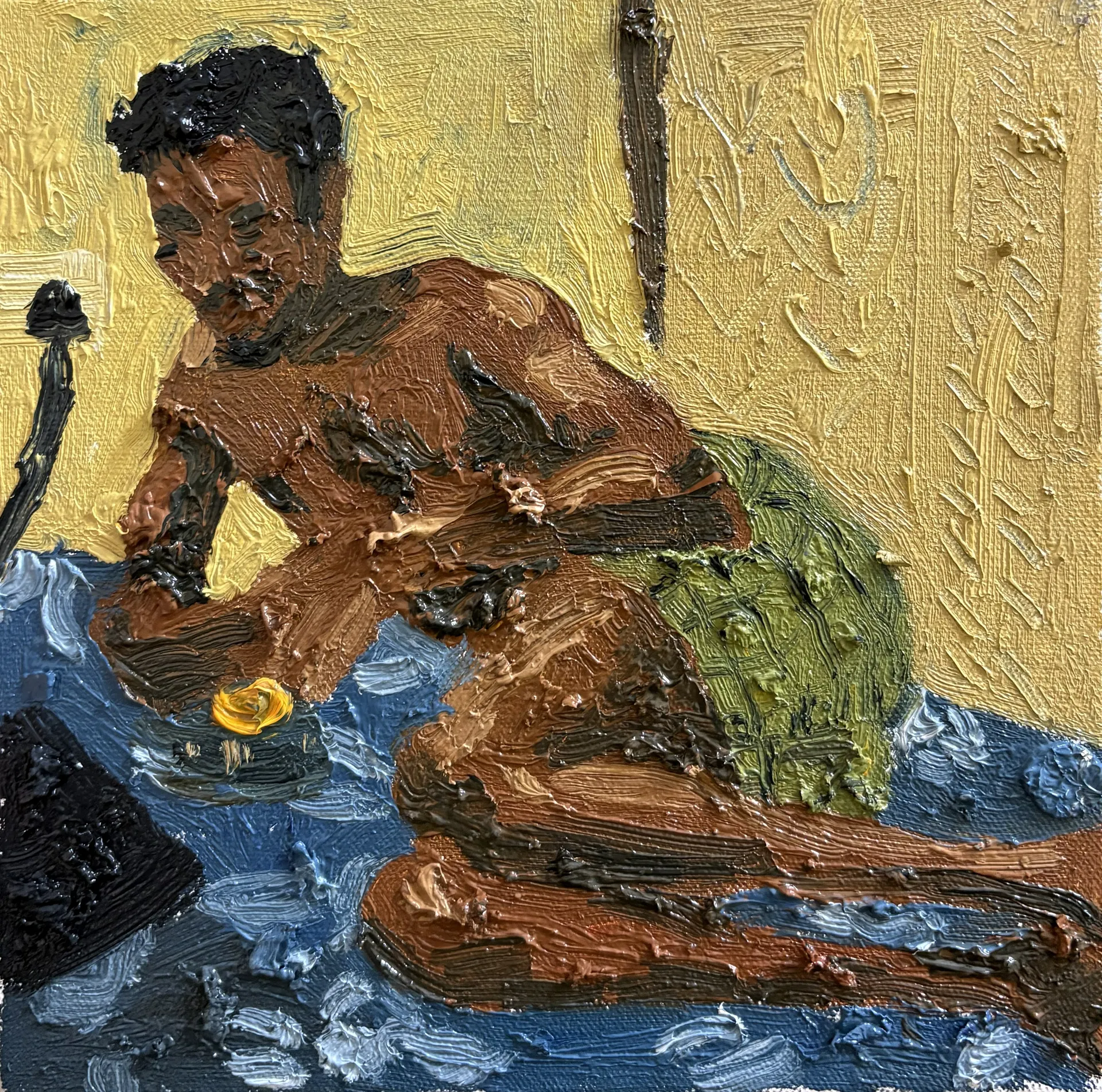 Untitled by Akshit Satyarthi - Oil on canvas