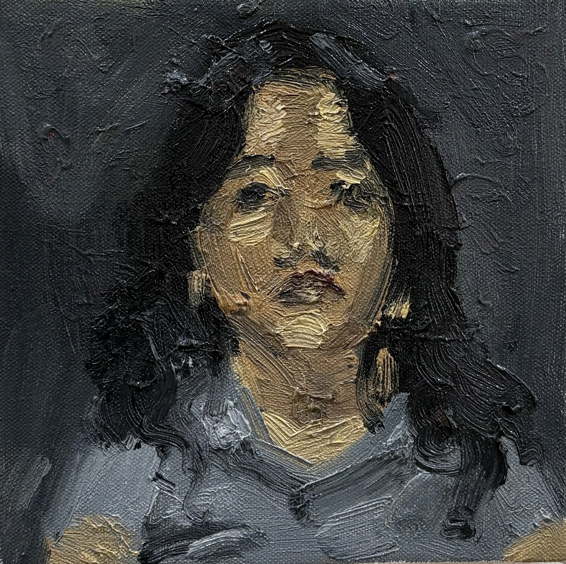 Pratyaksha II by Akshit Satyarthi - Oil on canvas