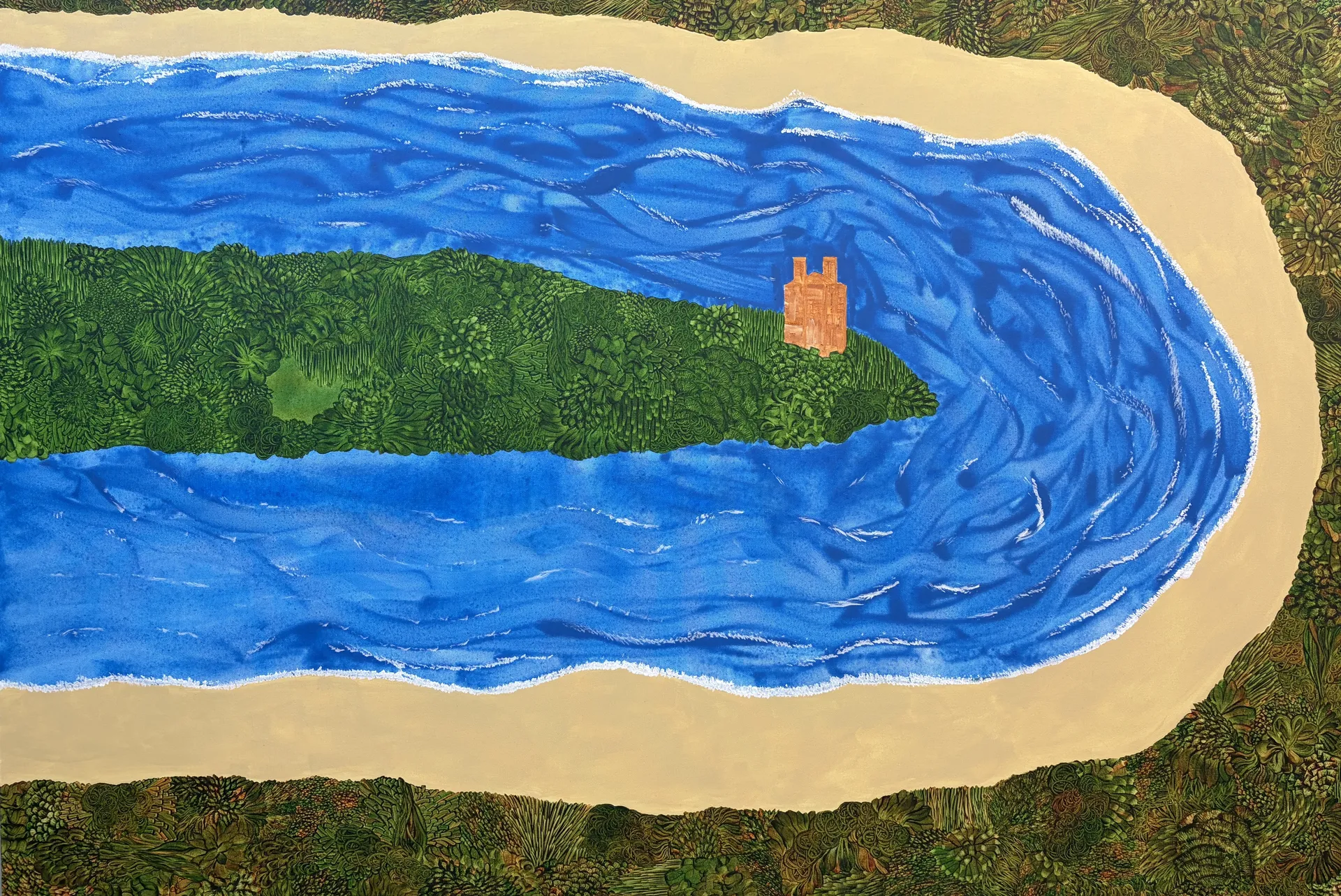Goa by Clinton George - Acrylic on canvas 