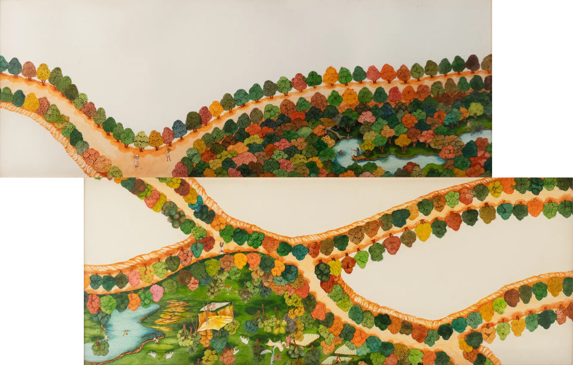Reimagining the mundane 2 by Sonali Sonam - Watercolor on paper