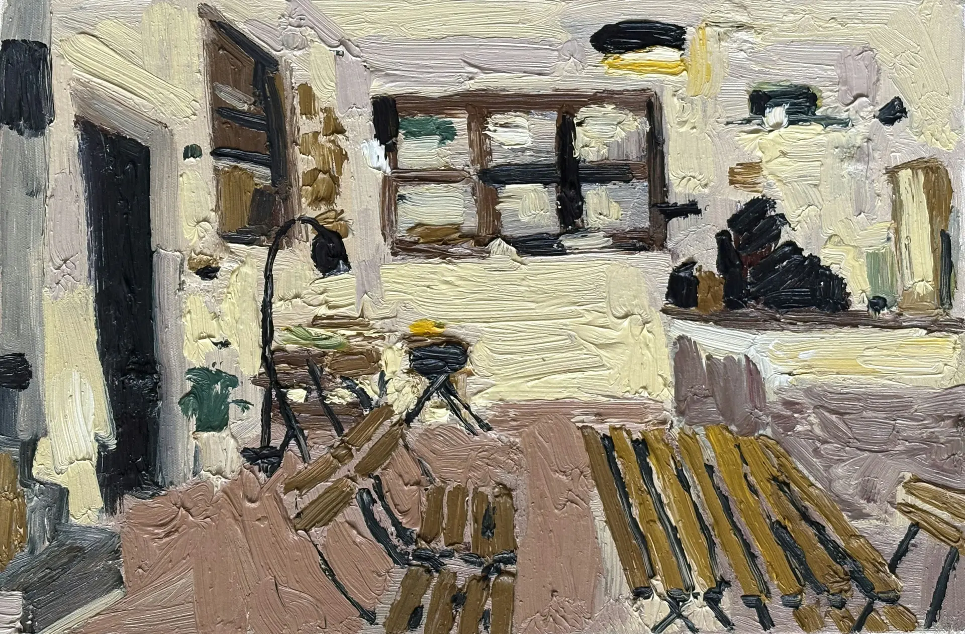 Hinoki is definitely a slow bar by Akshit Satyarthi - Oil on canvas