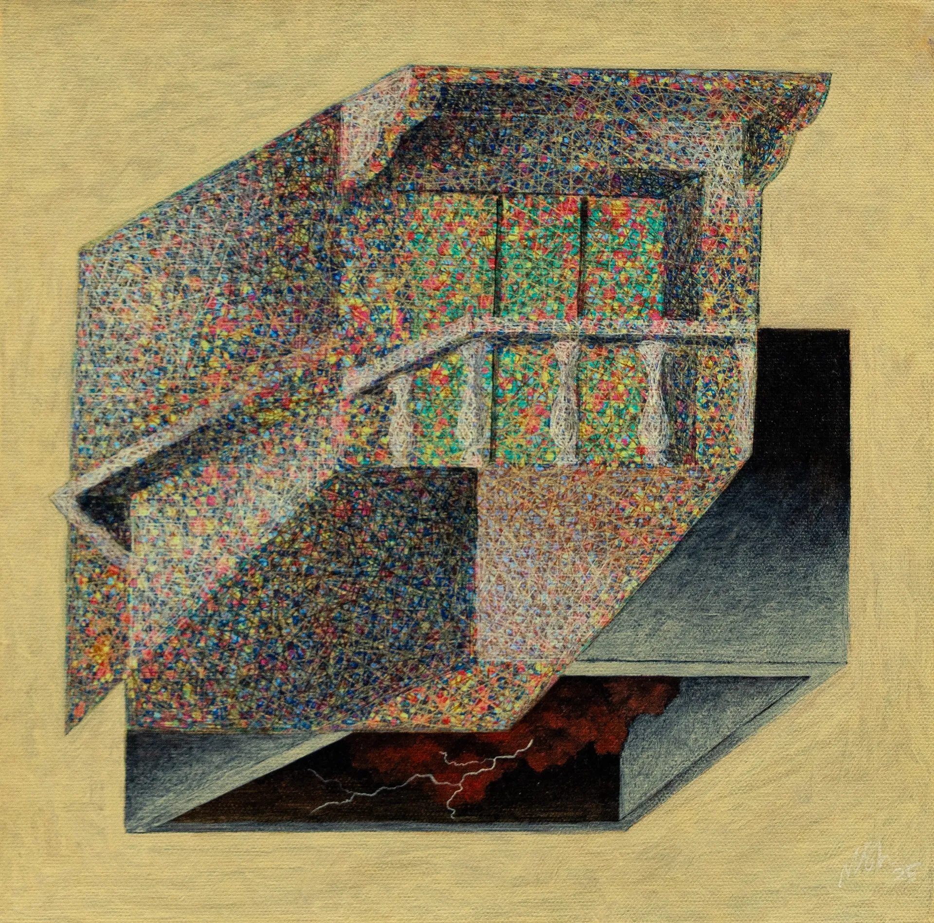 Romanticising everyday III by Anish Nandy - Acrylic on canvas