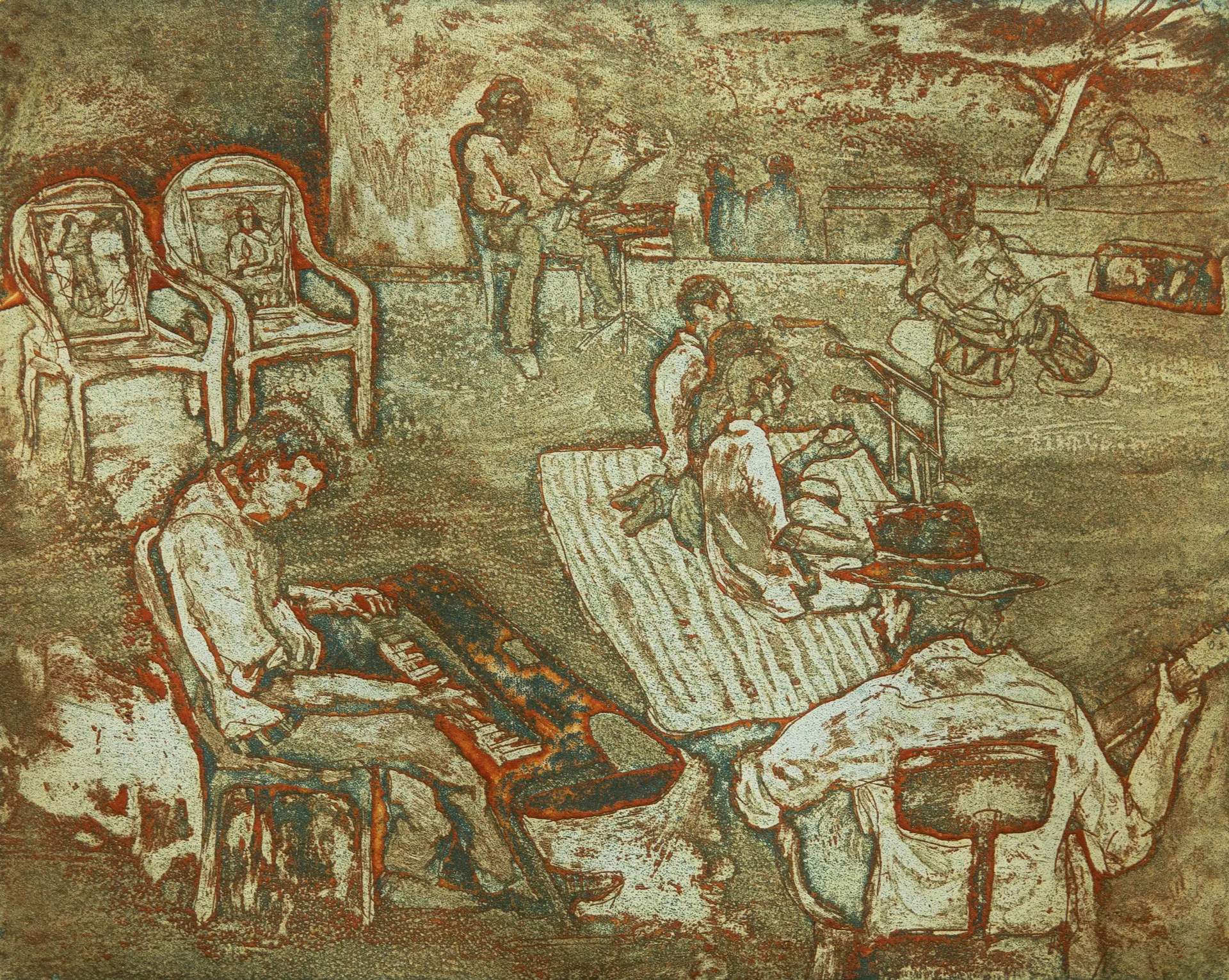 Symphonic revving, 7 by Spandan Mundhe - Viscosity on Fabriano Rosaspina paper