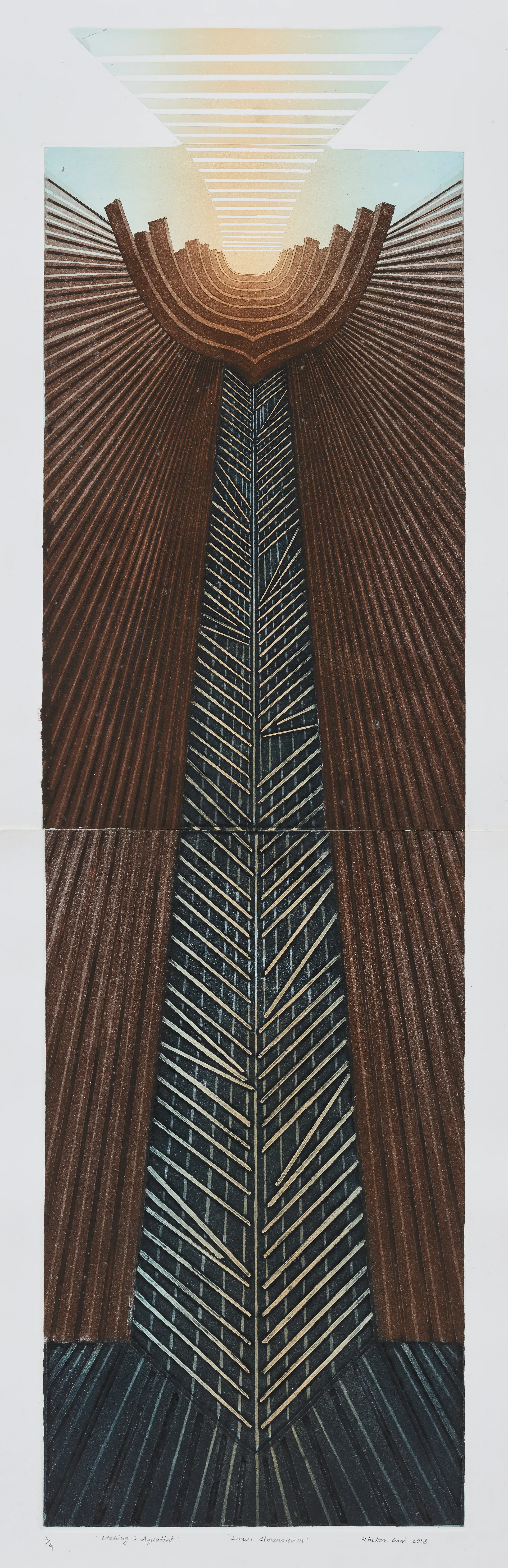 Untitled by Khokan Giri - Etching & aquatint