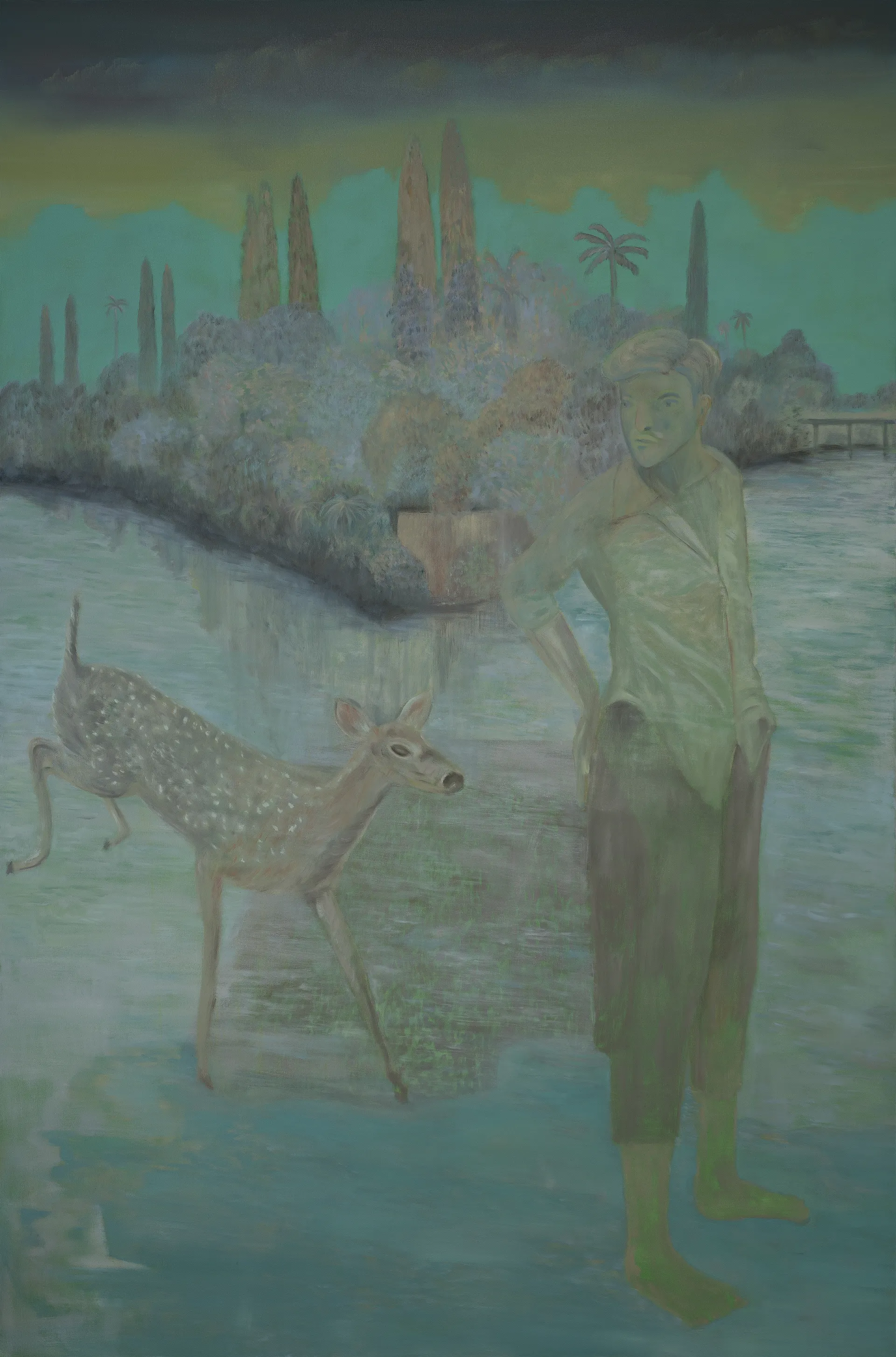 Daydream by Jadeja Digvijaysinh Viramdevsinh - Oil on canvas                       