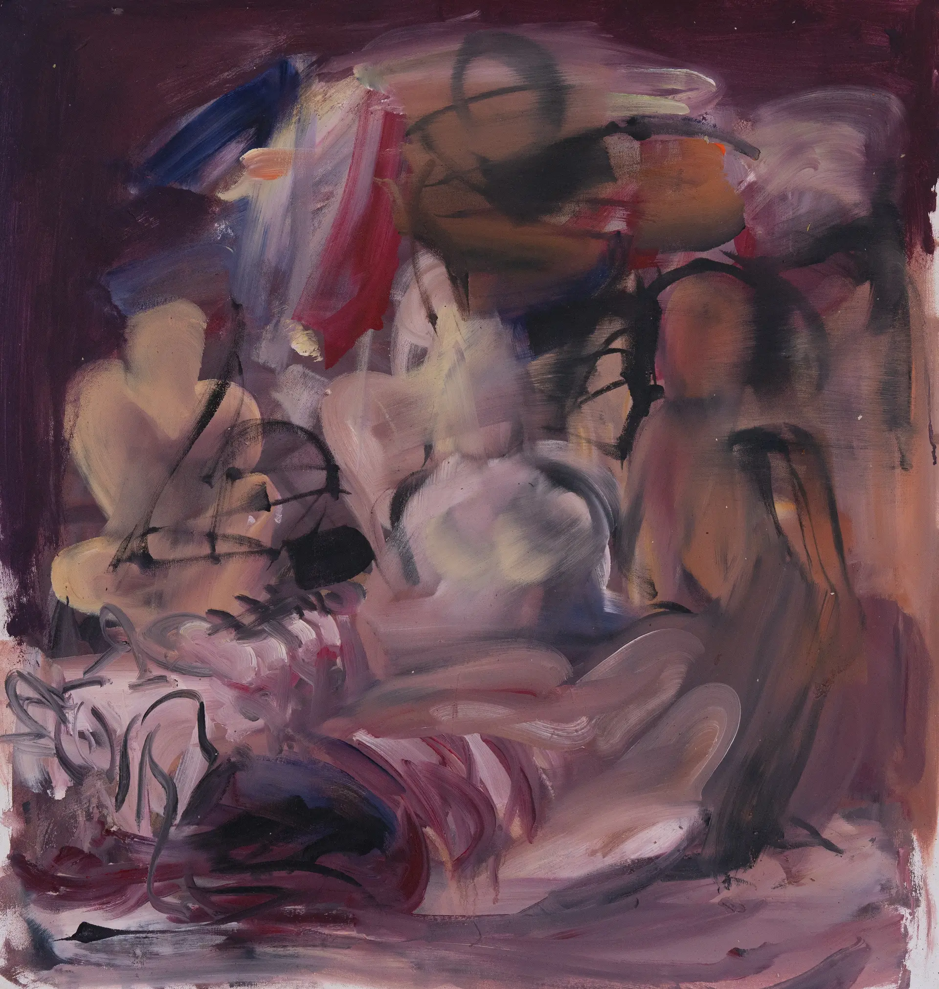 Vanishing faces by Virendra Maurya - Acrylic on canvas