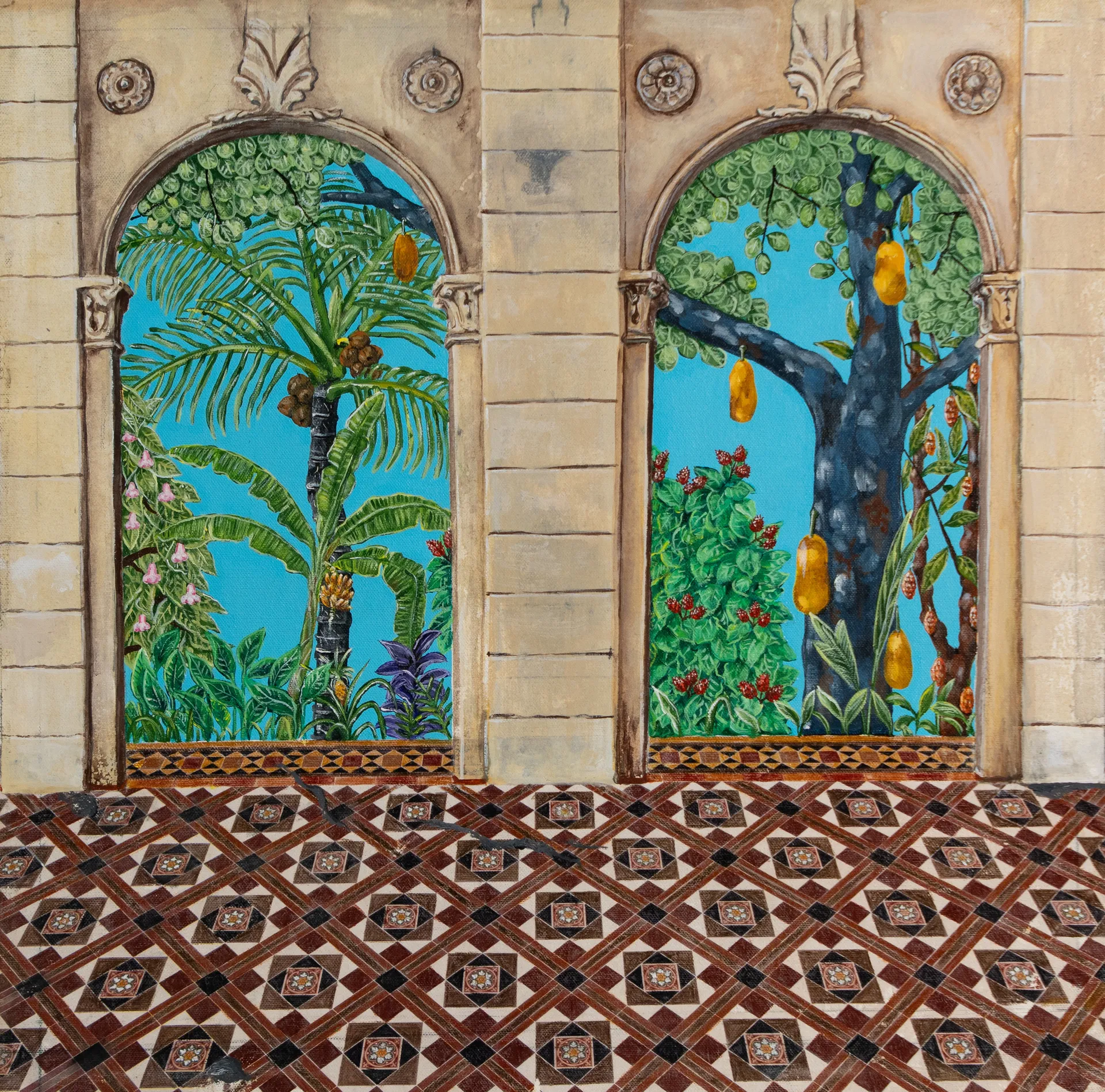 Untitled by Sreeju Radhakrishnan - Acrylic on canvas