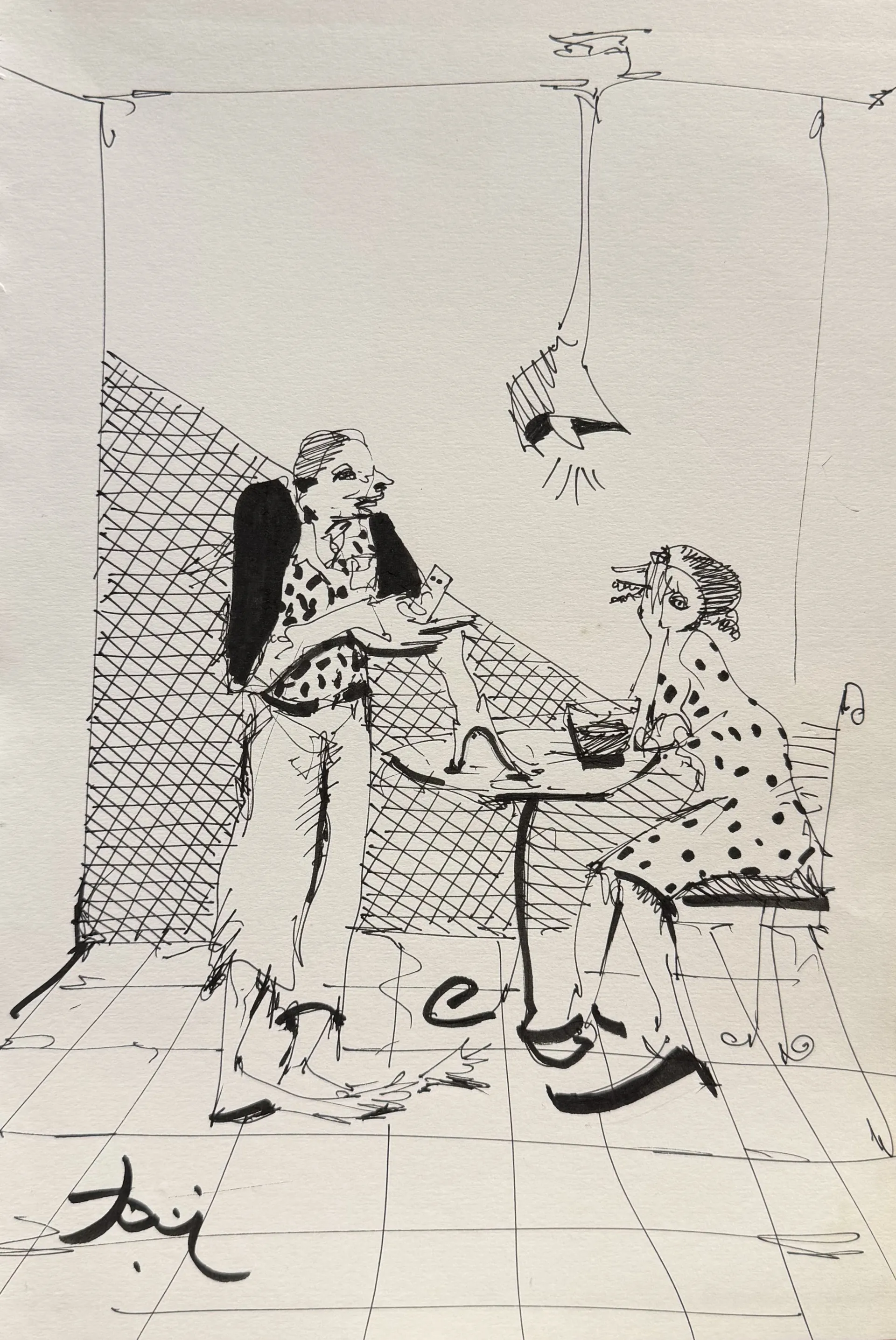 Untitled by Aditiya Singh - Ink on paper