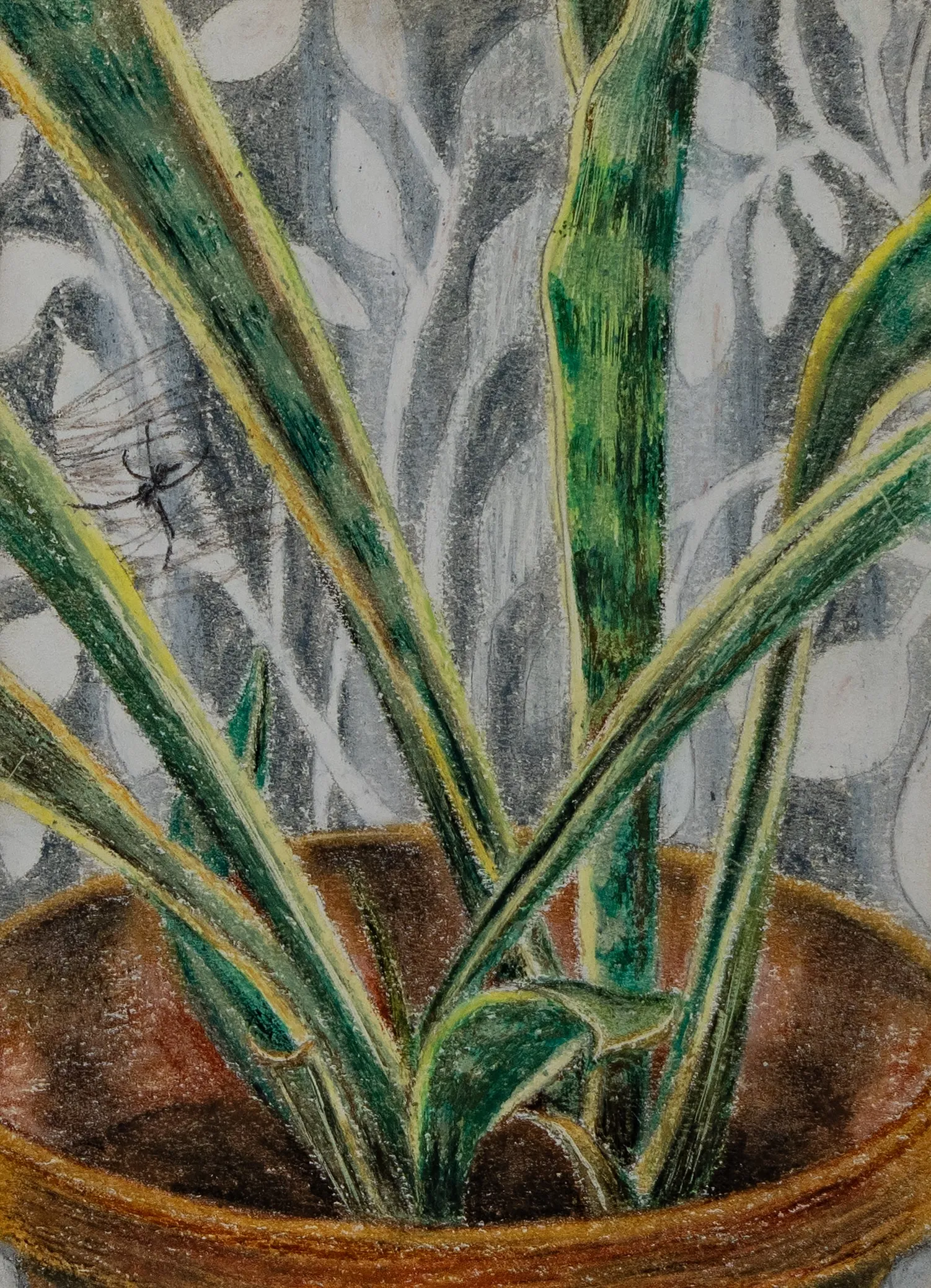Resilience by Suvendu Bhandari - Oil pastel on paper