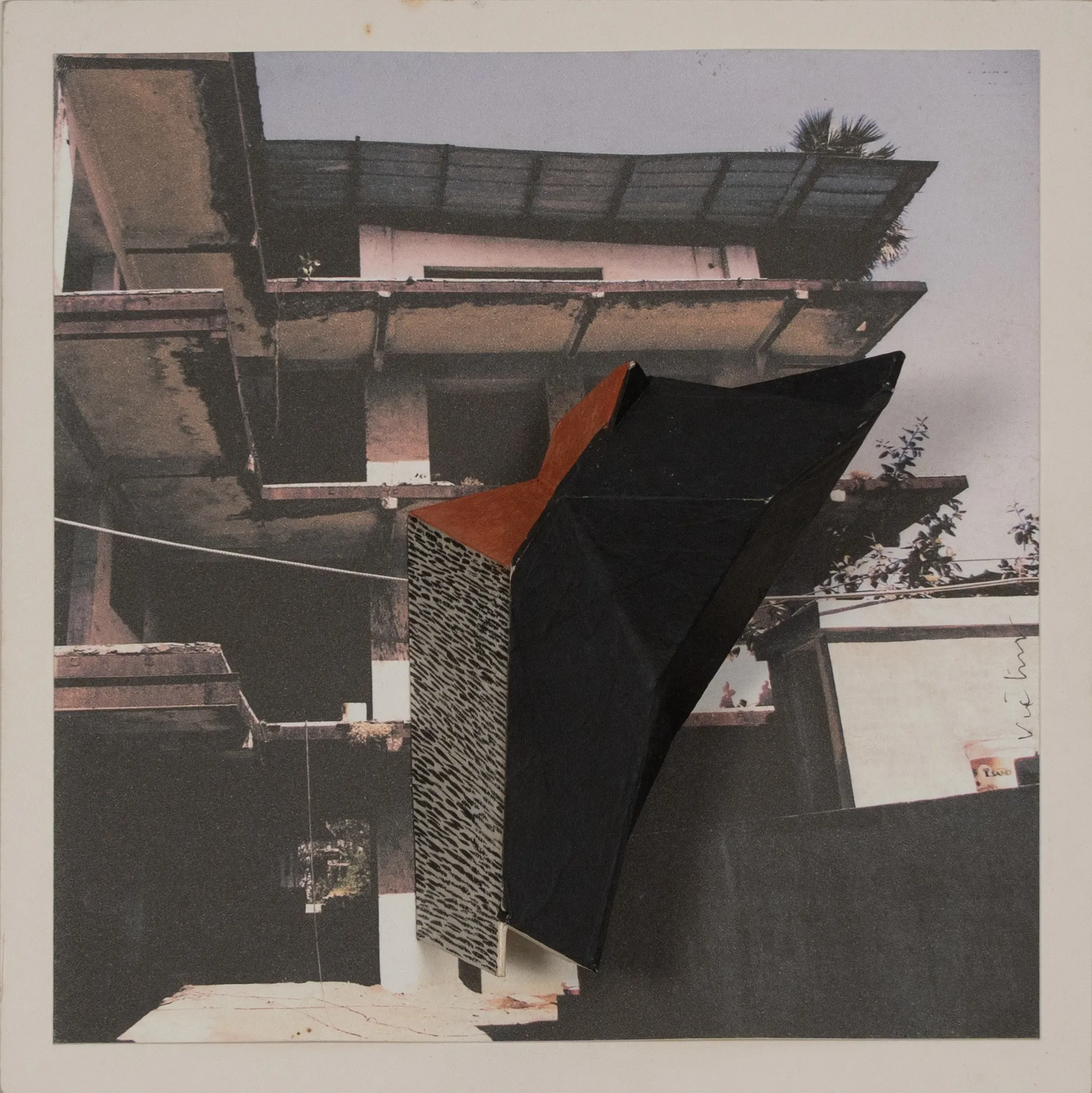 Paradoxically 11 by Victor Hazra - Ink & contie on cardboard forms and print on acid free paper