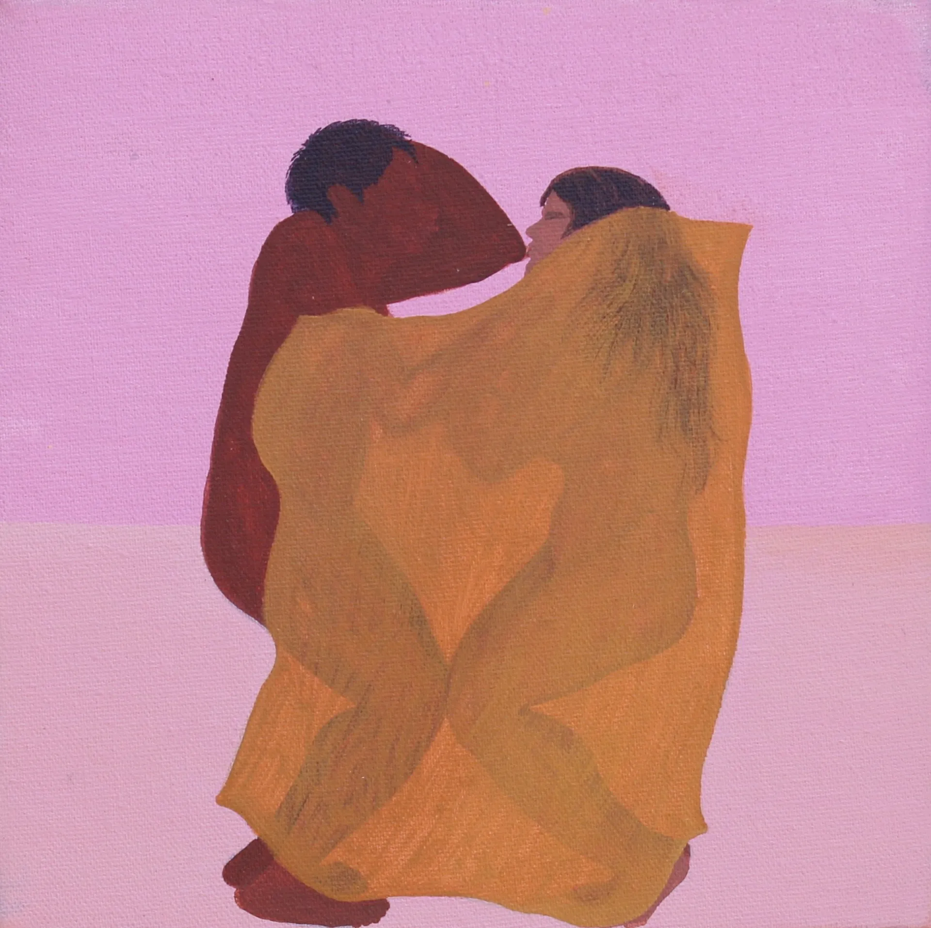 Beneath the gaze, 16 by Moni Kumari - Acrylic on canvas