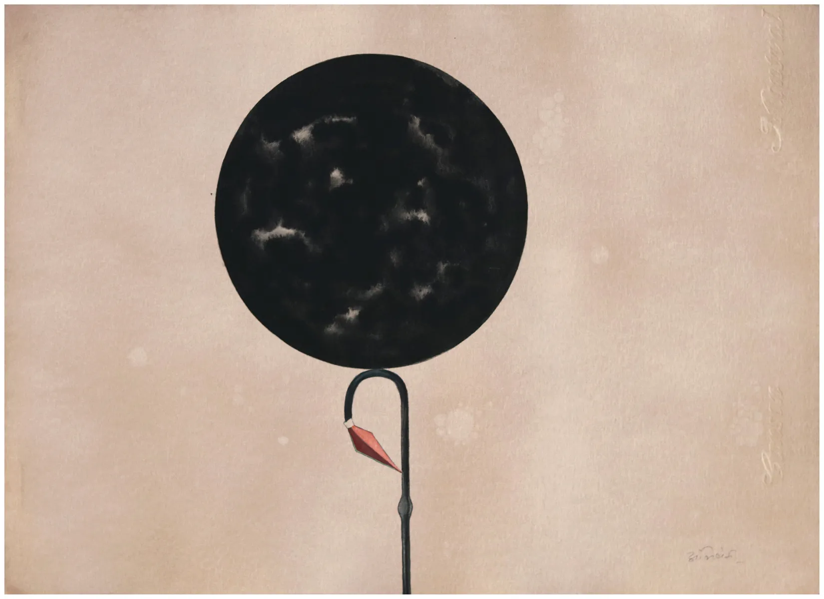 The moon bearer - A new saga II, 5 by Abhishek Narayan Verma - Gouache and tea toning on paper
