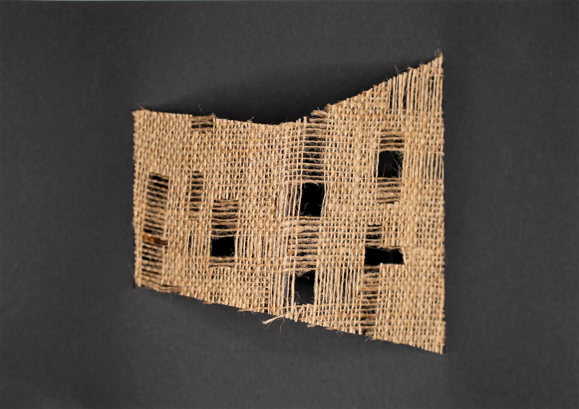 Fold #18, 16 by Urvi Sethna - Jute fabric on paper