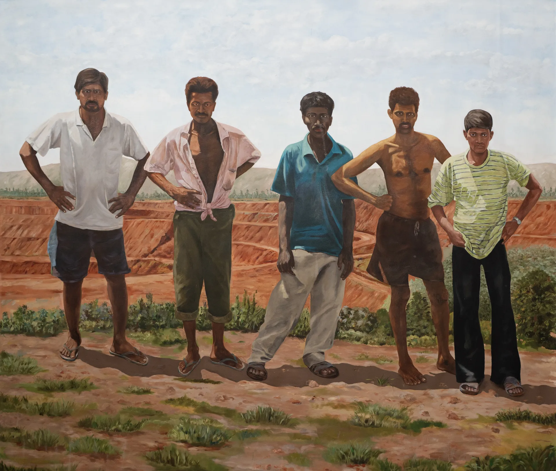 Virgin soil upturned by Raju Patel - Oil on canvas