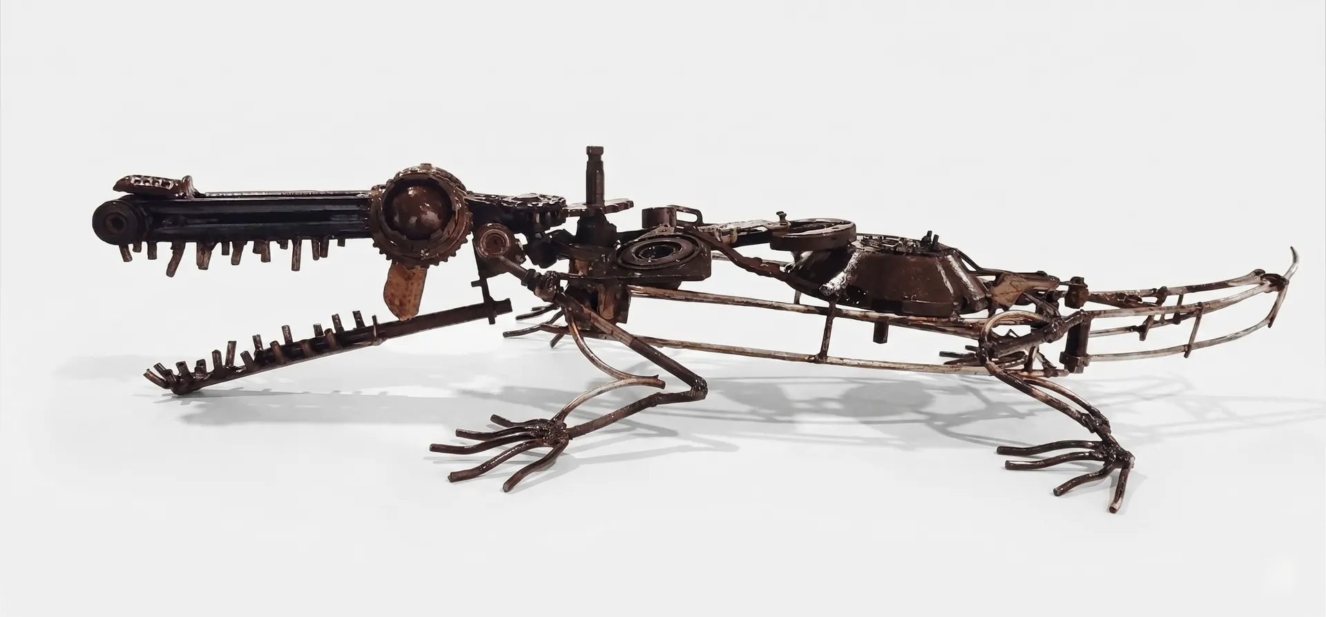 Mosalle (Crocodile) by Madhukar P - Scrap metal