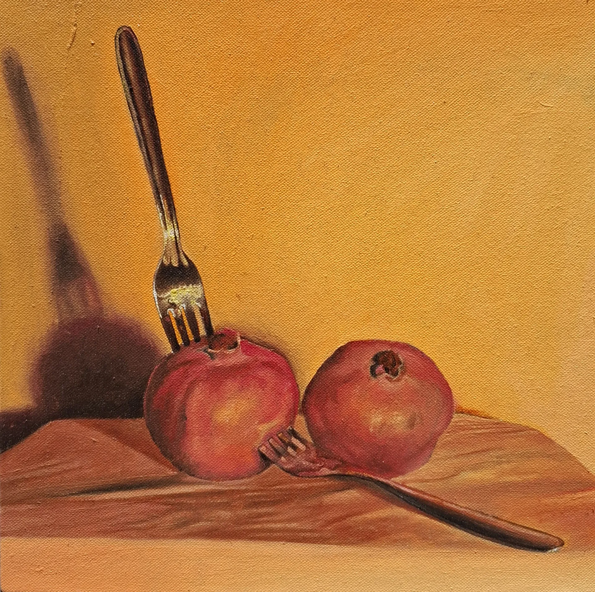 A seed under the skin, 4 by Simran Yagyik - Oli on canvas