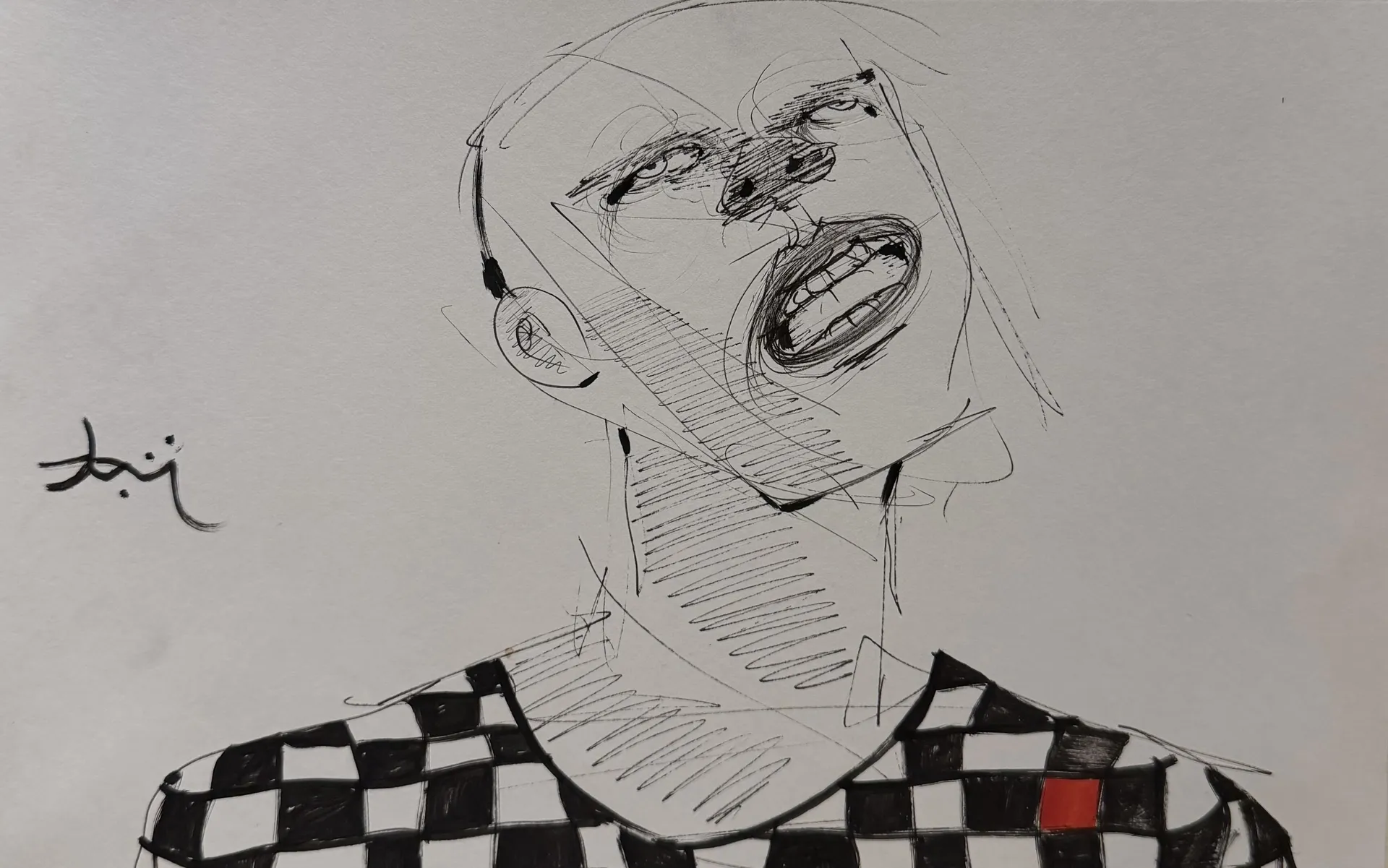 Untitled by Aditiya Singh - Ink on paper