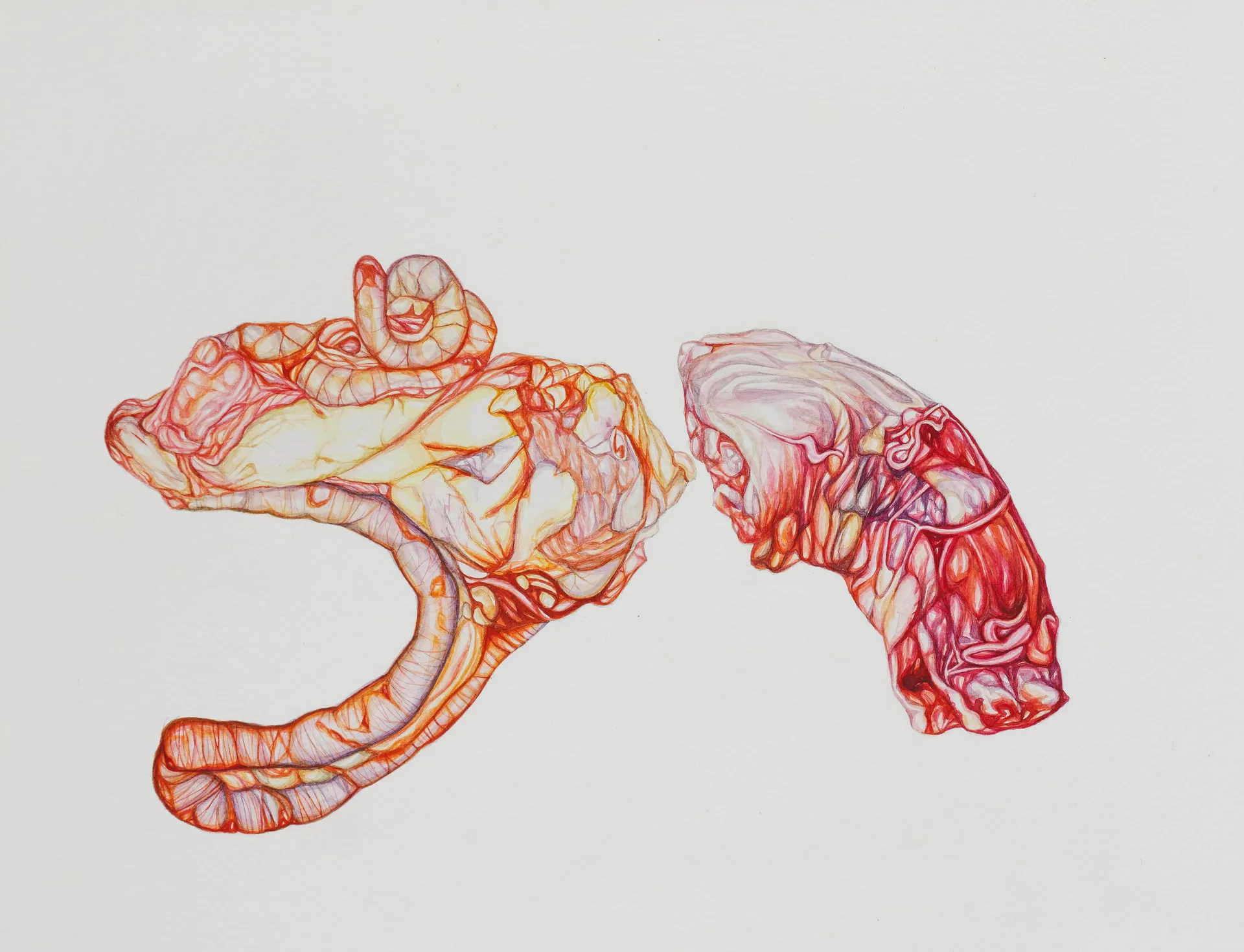 They never knew about the suffocation by Nabanita Guha - Watercolor on Fabriano paper