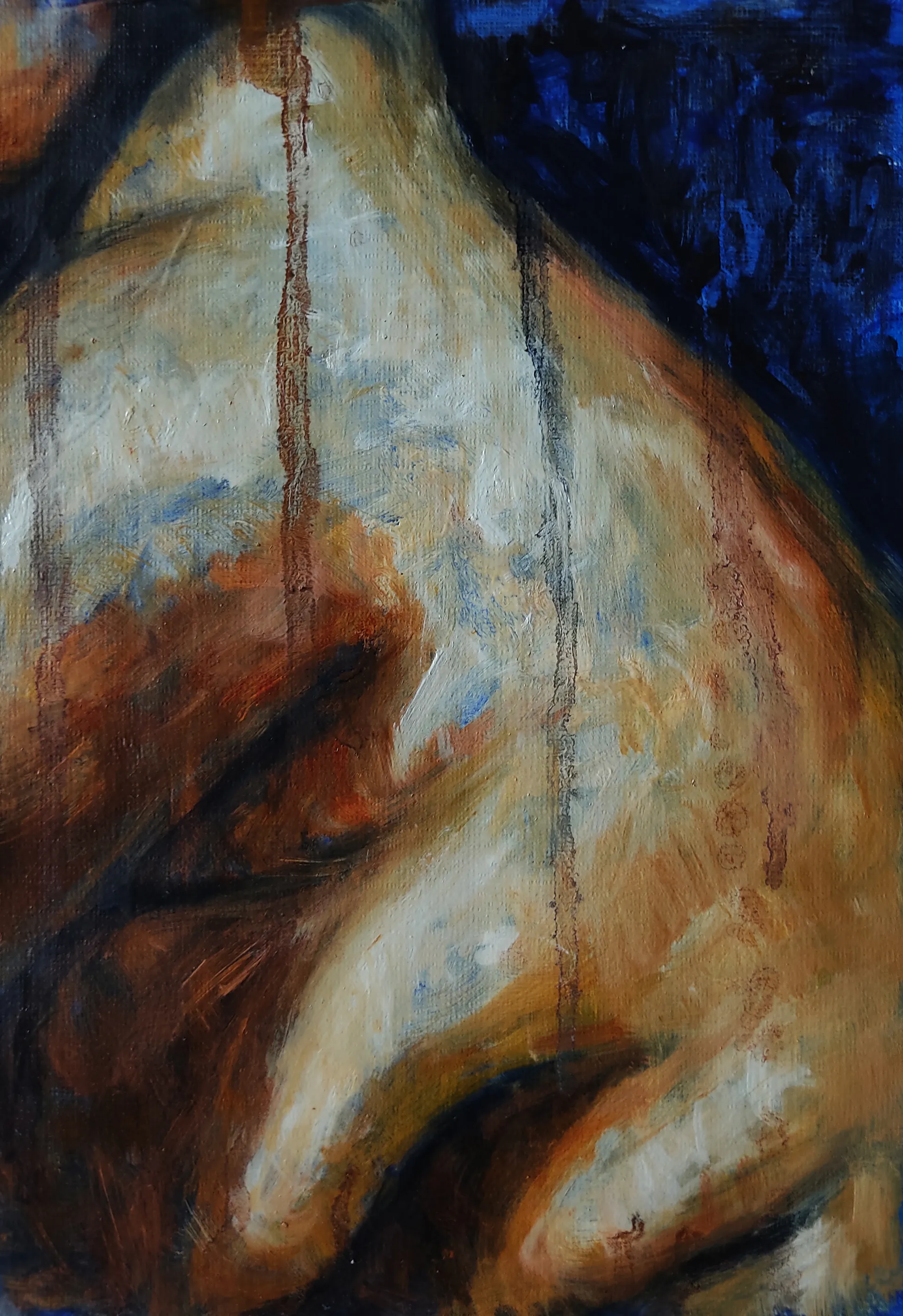 Shiva in me, 4 by Riyanka Das - Oil on paper