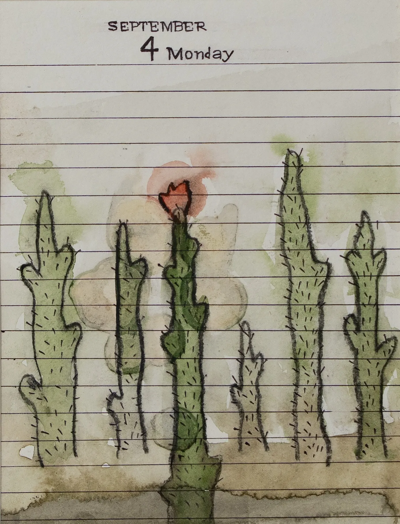 Fear of existence, 3 by Suvendu Bhandari - Mixed media